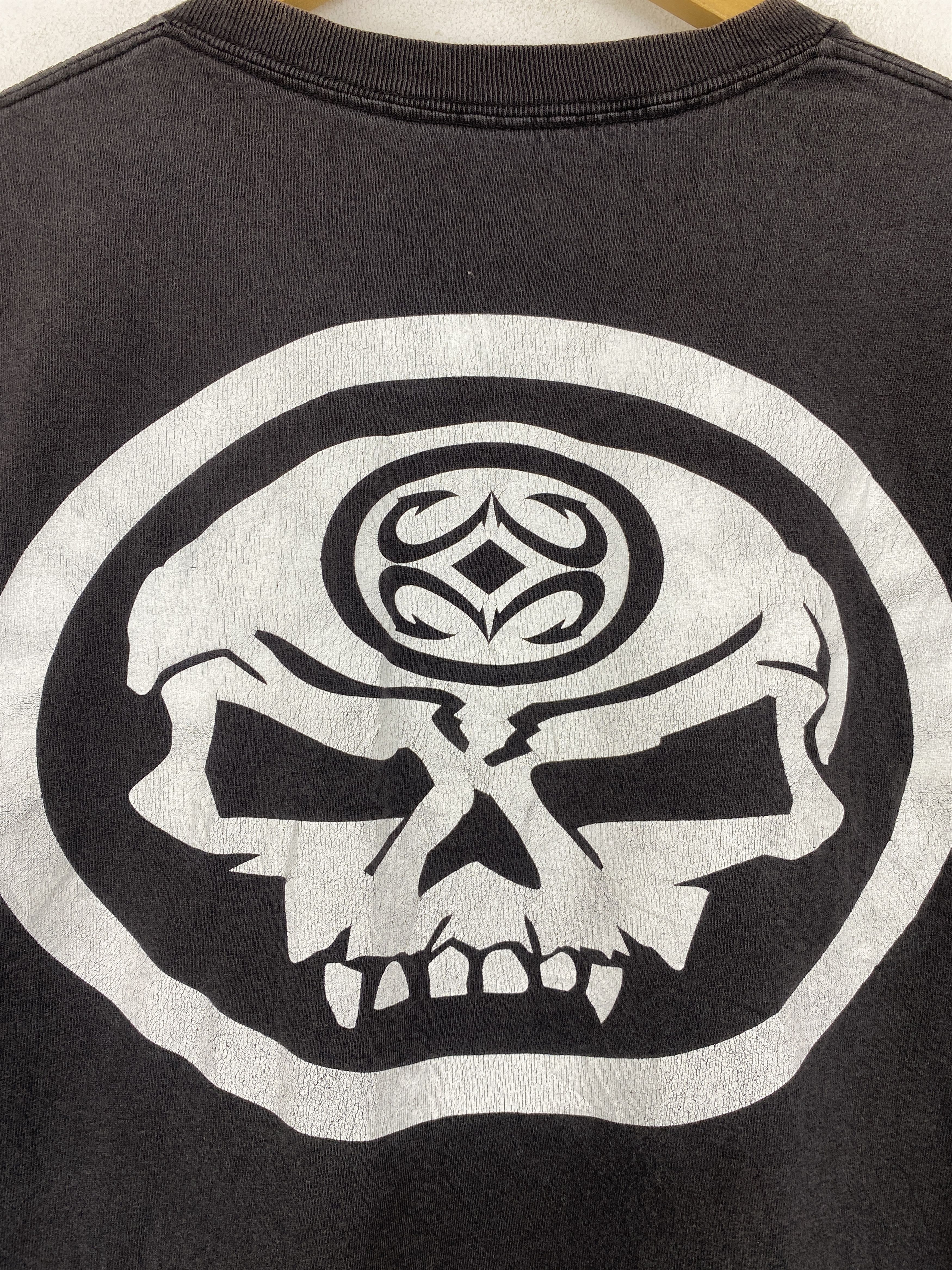 Vintage Vintage 90s Maui Built Ride Or Die Skulls Figure Tee TA0664 Size US L / EU 52-54 / 3 - 5 Thumbnail
