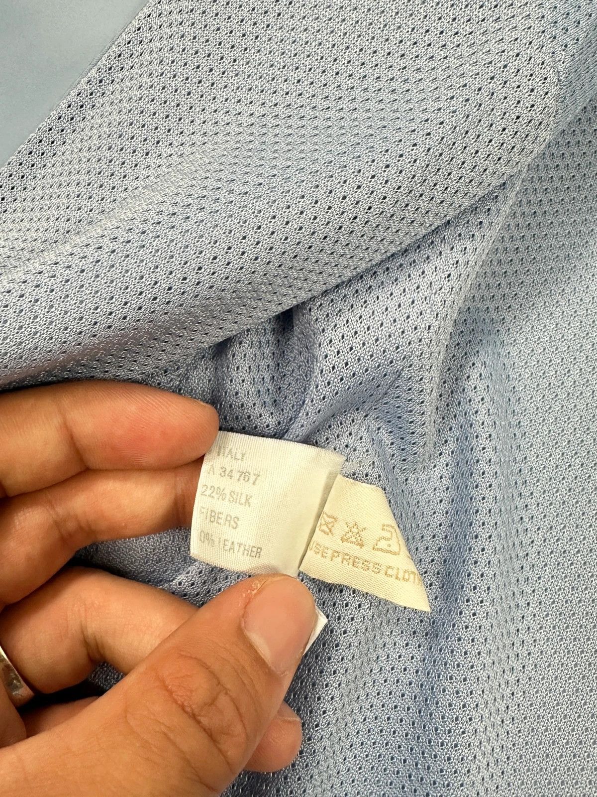Prada Prada Milano SS2000 Baby Blue Stripes Shirt Jacket Size M / US 6-8 / IT 42-44 - 11 Thumbnail