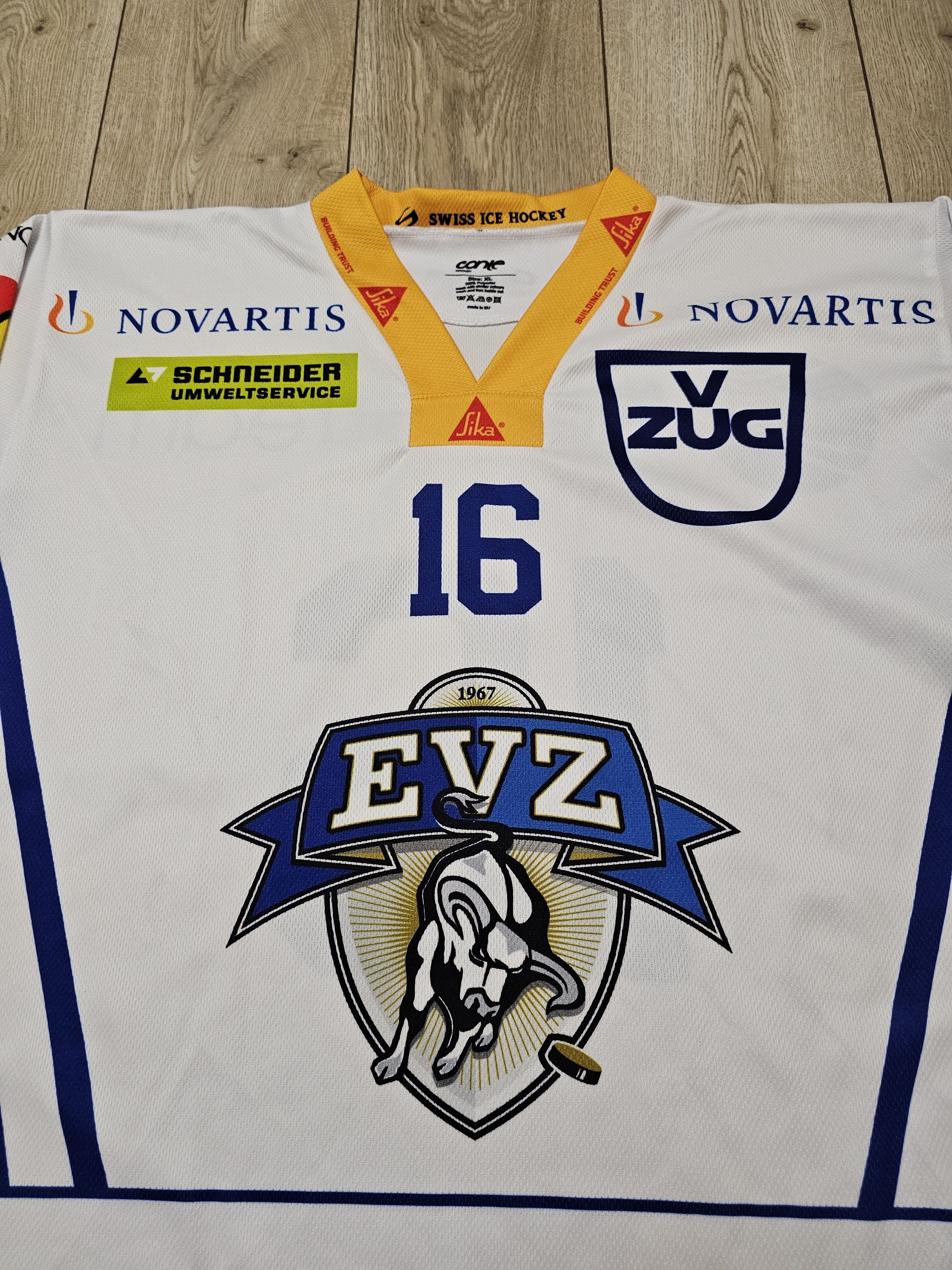 All Sport EVZ HOCKEY JERSEY EV ZUG JERSEY 2023 SWITZERLAND HOCKEY ICE Size US XL / EU 56 / 4 - 3 Thumbnail