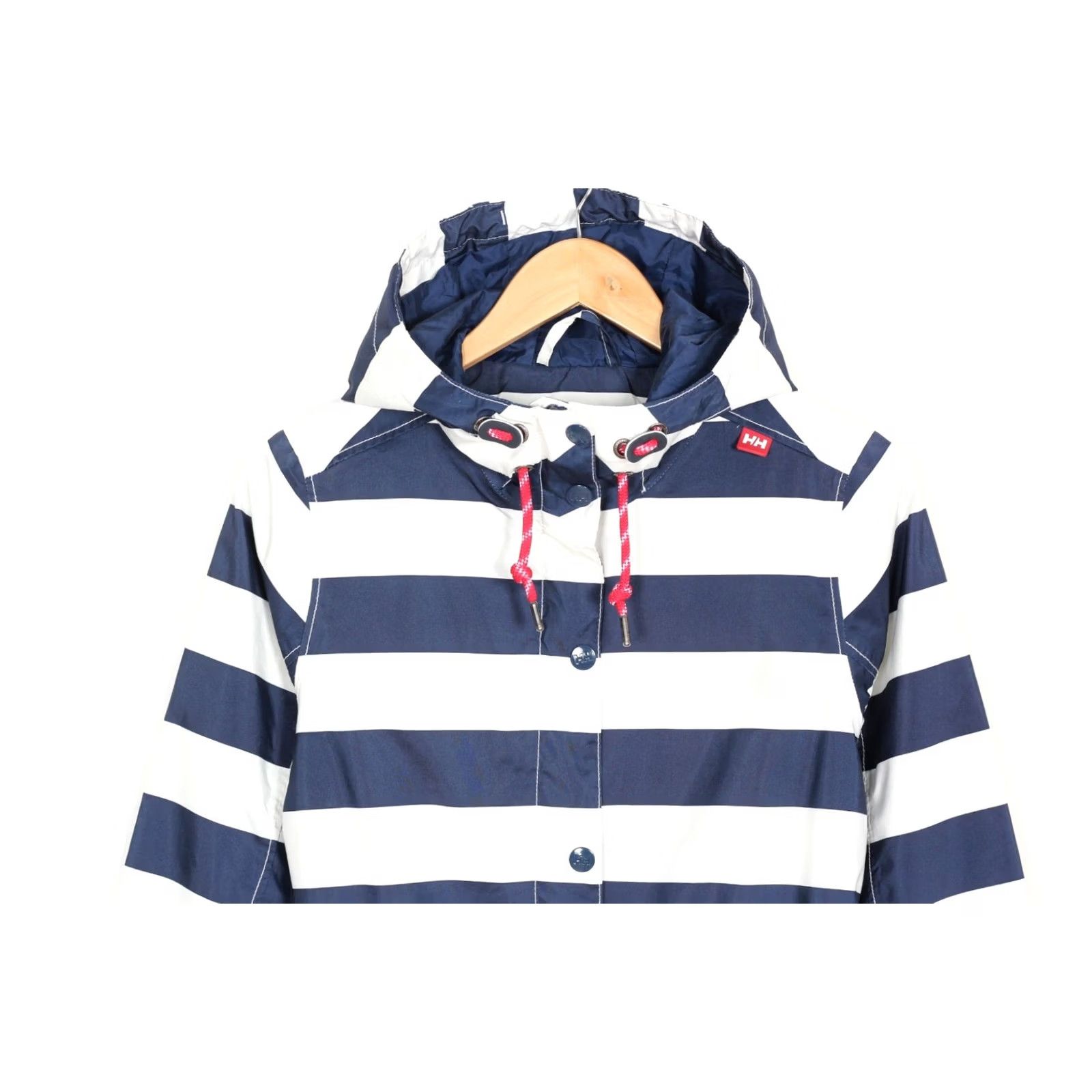 Helly Hansen HELly Hansen Belted Hooded Raincoat Jacket Women S White, Blue Waterproof, All Seasons, Regular Size S / US 4 / IT 40 - 3 Thumbnail