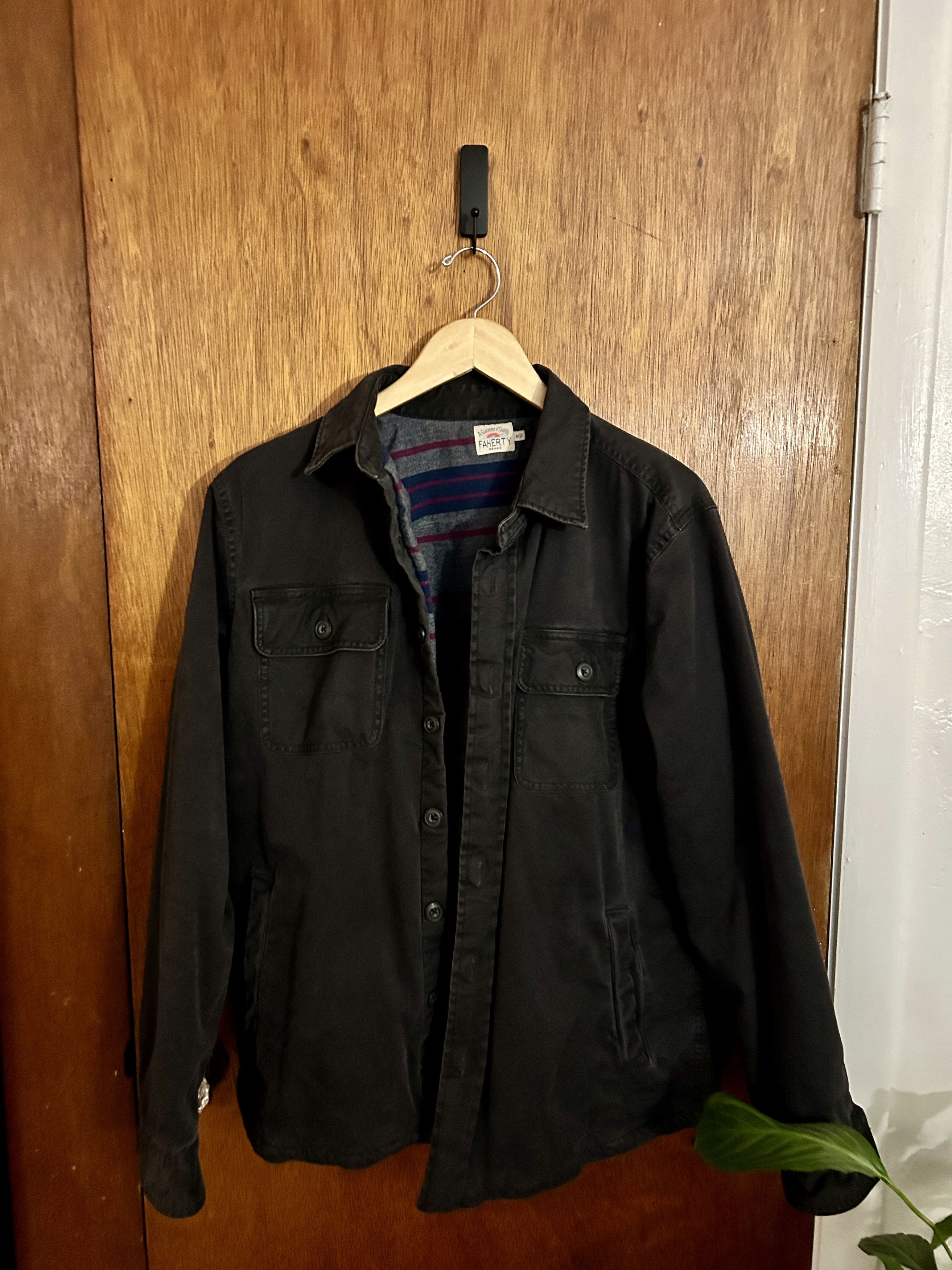 Faherty Dark Blue/Gray Faherty Shirt Jacket / Shacket Size US M / EU 48-50 / 2 - 1 Thumbnail