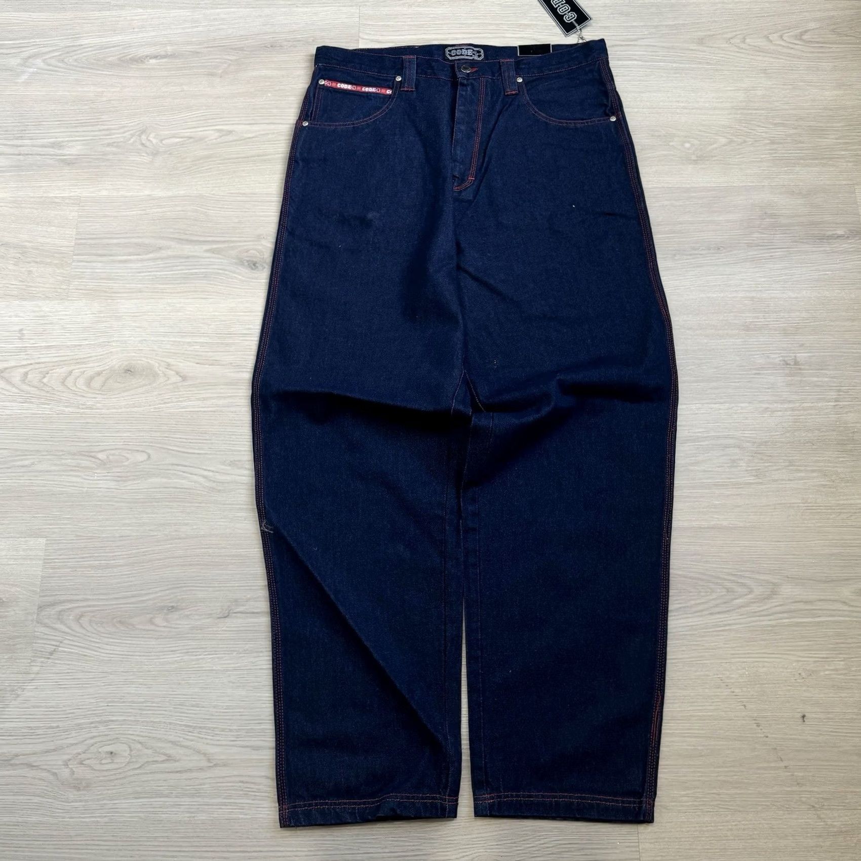 Fubu VINTAGE Chubiggie Jeans Baggy Style Denim 38x34 Men Blue JNCO Style NY Skate 90s 2000s Mens Size US 38 / EU 54 - 6 Thumbnail