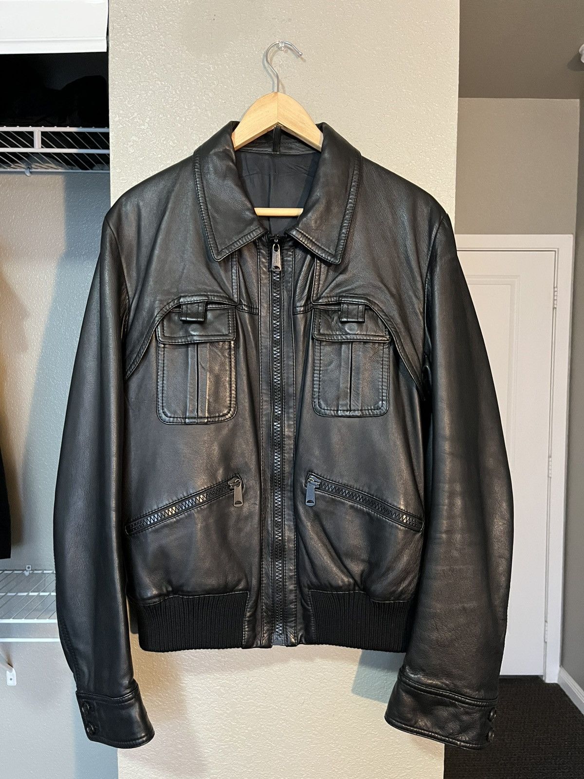 Dior × Hedi Slimane Dior Homme AW06 A-2 Leather Jacket | Grailed