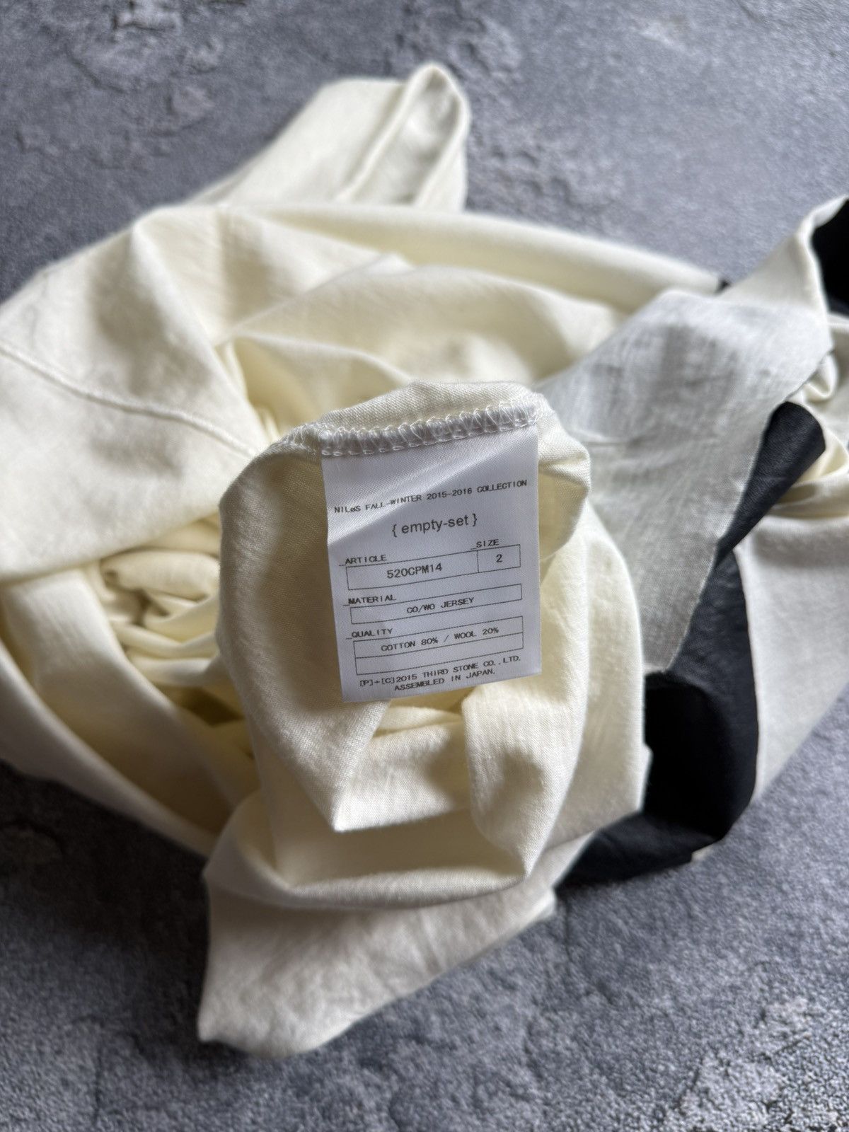 Julius Julius Nilos F/W 15-16 empty-set Cotton Wool Jersey T-Shirt Size US M / EU 48-50 / 2 - 11 Thumbnail