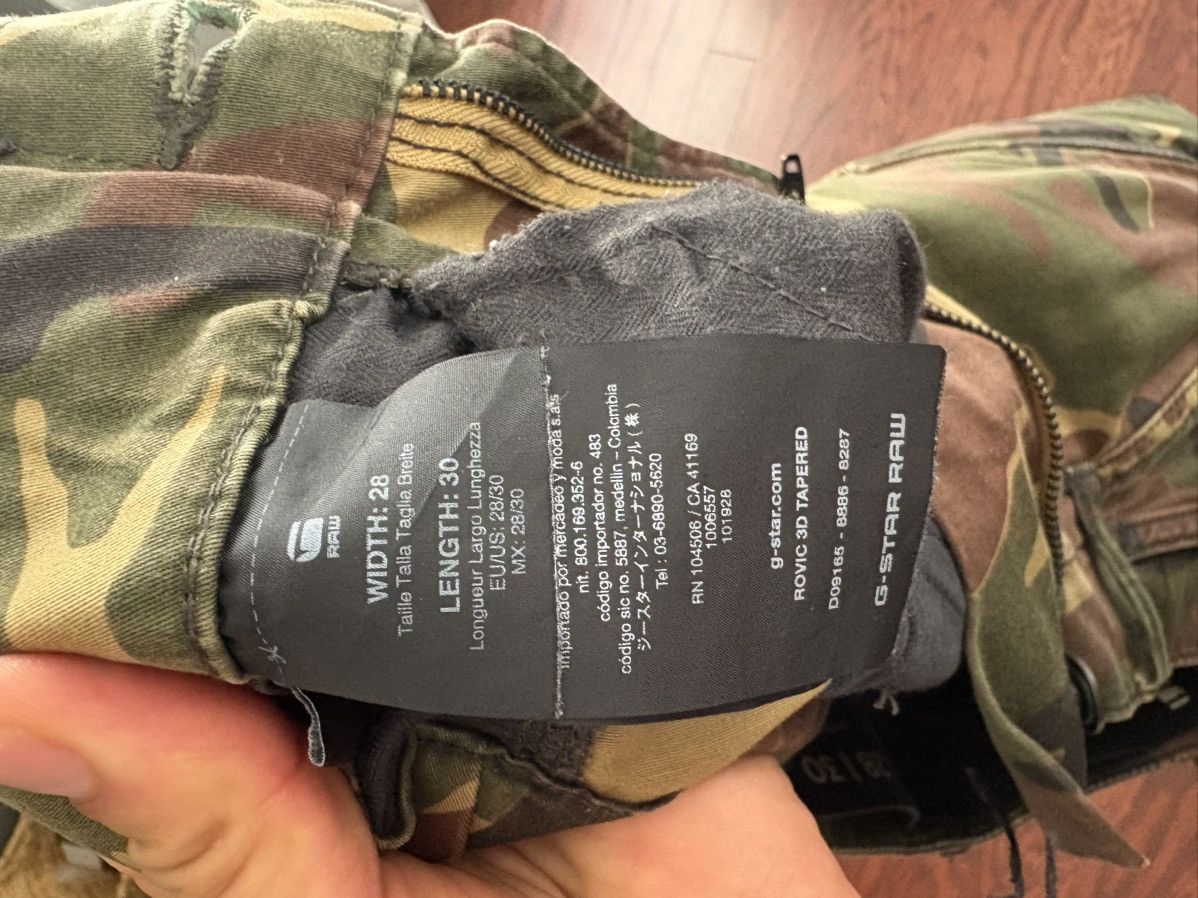 G-Star G Star Rovic 3D Tapered Camo Cargo Pants Size US 28 / EU 44 - 7 Thumbnail