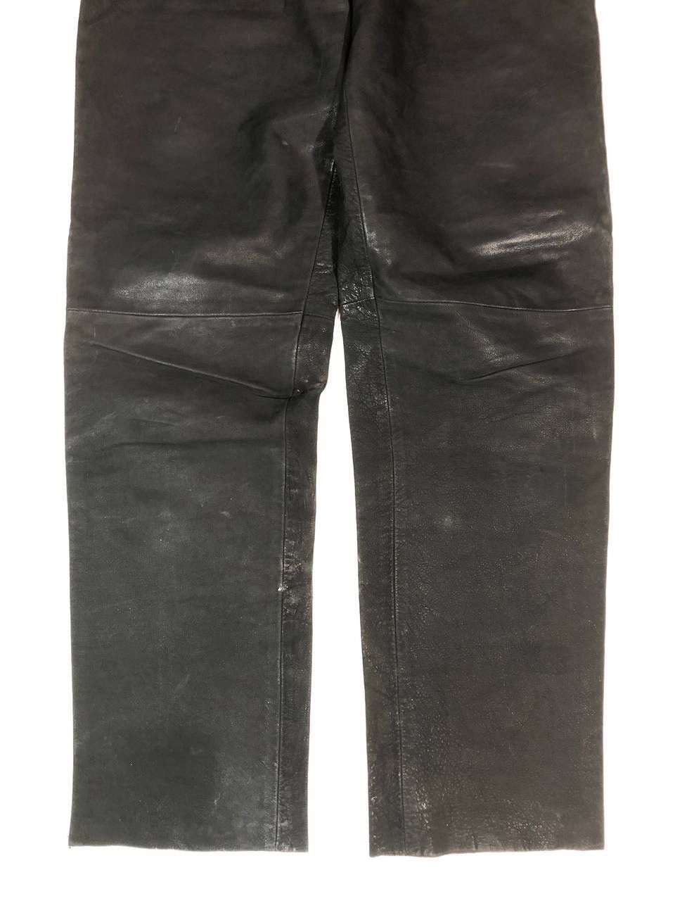 Vintage John F Gee. Vintage Rare Moto Biker Leather Pants Size US 34 / EU 50 - 3 Thumbnail