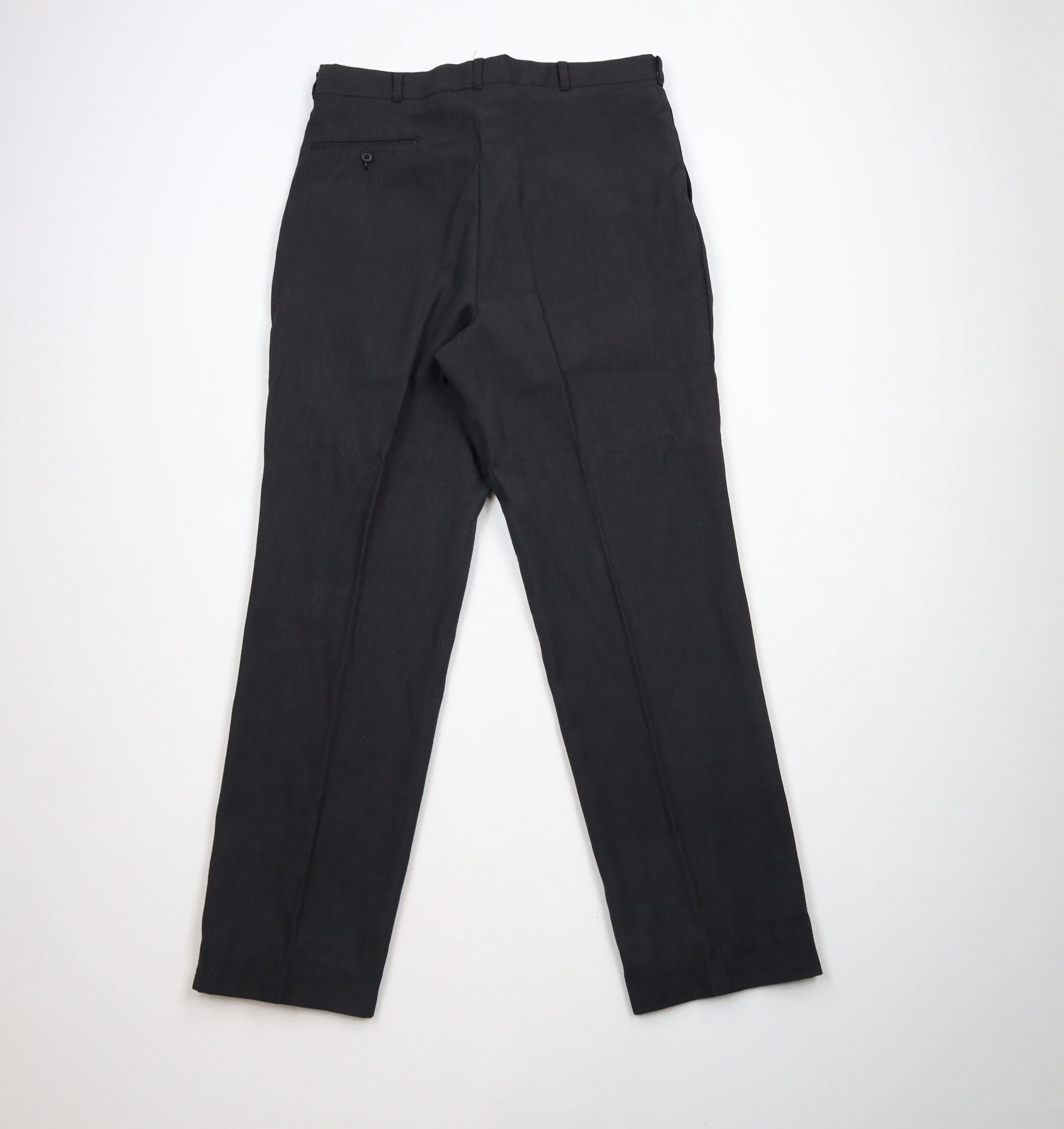 Vintage Vintage 80s 90s Rockabilly Fleck Chino Pants Black USA Size US 34 / EU 50 - 8 Thumbnail