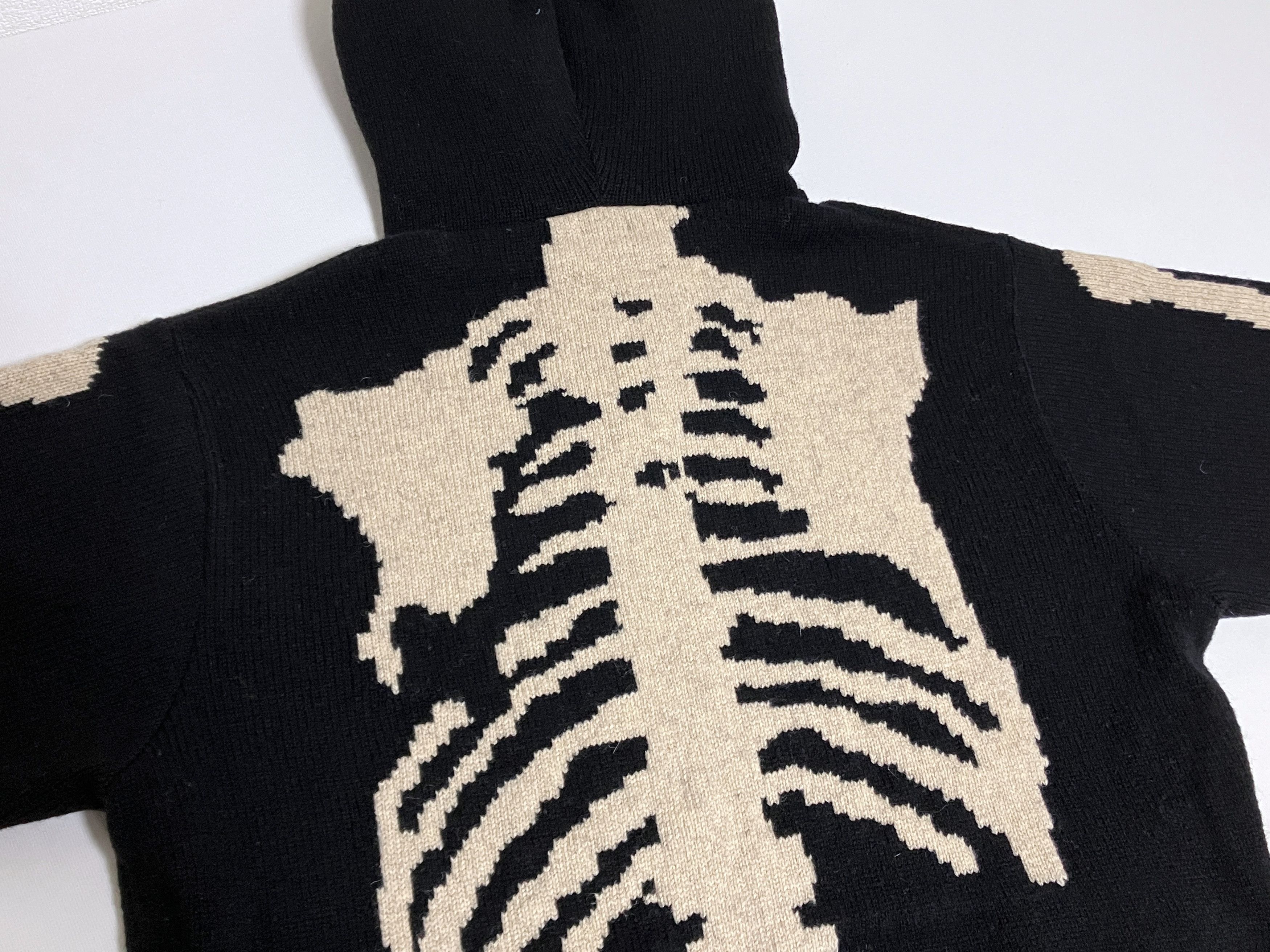 Kapital KAPITAL 5G wool bone sweater hood hoody Skeleton black new S Size US S / EU 44-46 / 1 - 7 Thumbnail