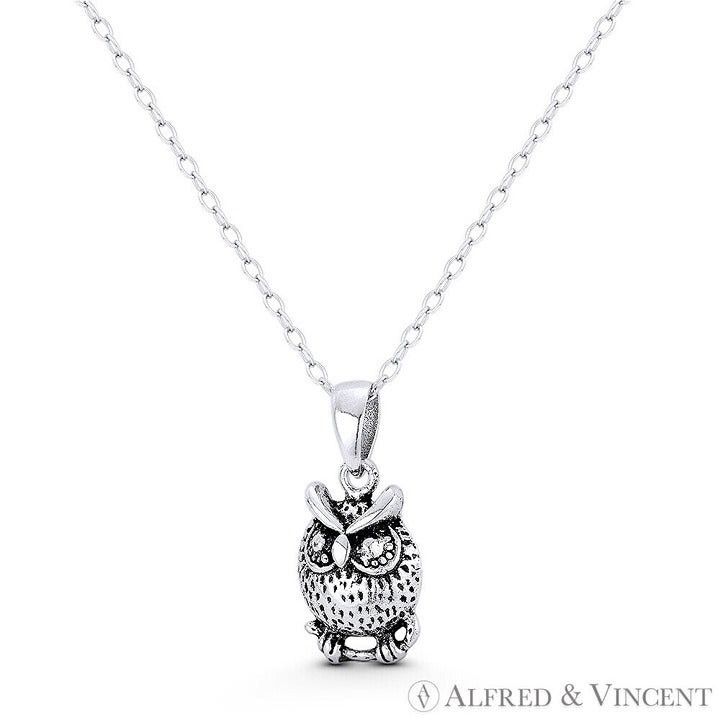 Other Perched Babu Owl Bird Animal Charm 19x9mm Pendant Size ONE SIZE - 1 Preview