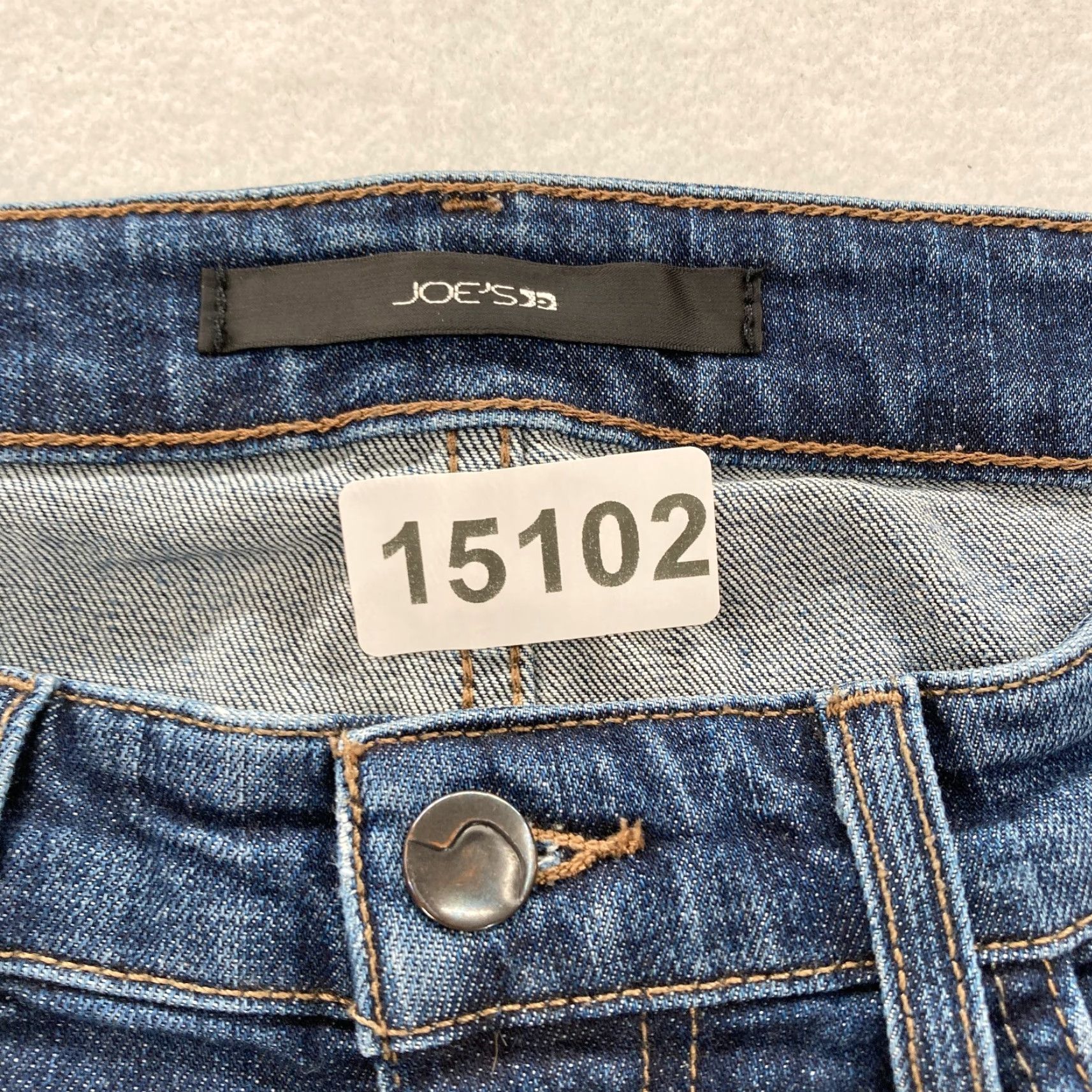 Vintage Joe's Jeans Women's 28 Slim Fit Straight Leg Dark Blue Stretch Denim Distressed Jeans Size 24" / US 00 / IT 34 - 5 Thumbnail