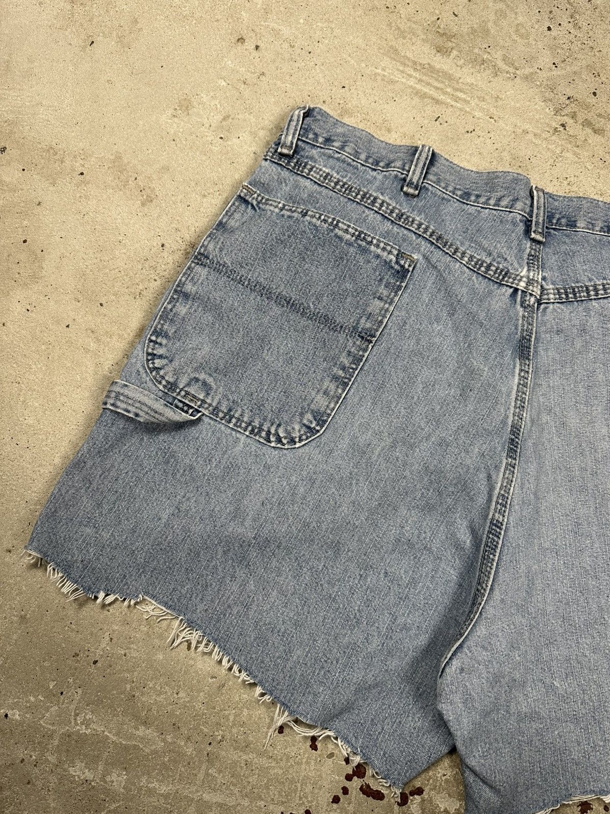 Wrangler Vintage 90s Wrangler Carpenter Distressed Denim Jeans Jorts Size US 36 / EU 52 - 5 Thumbnail