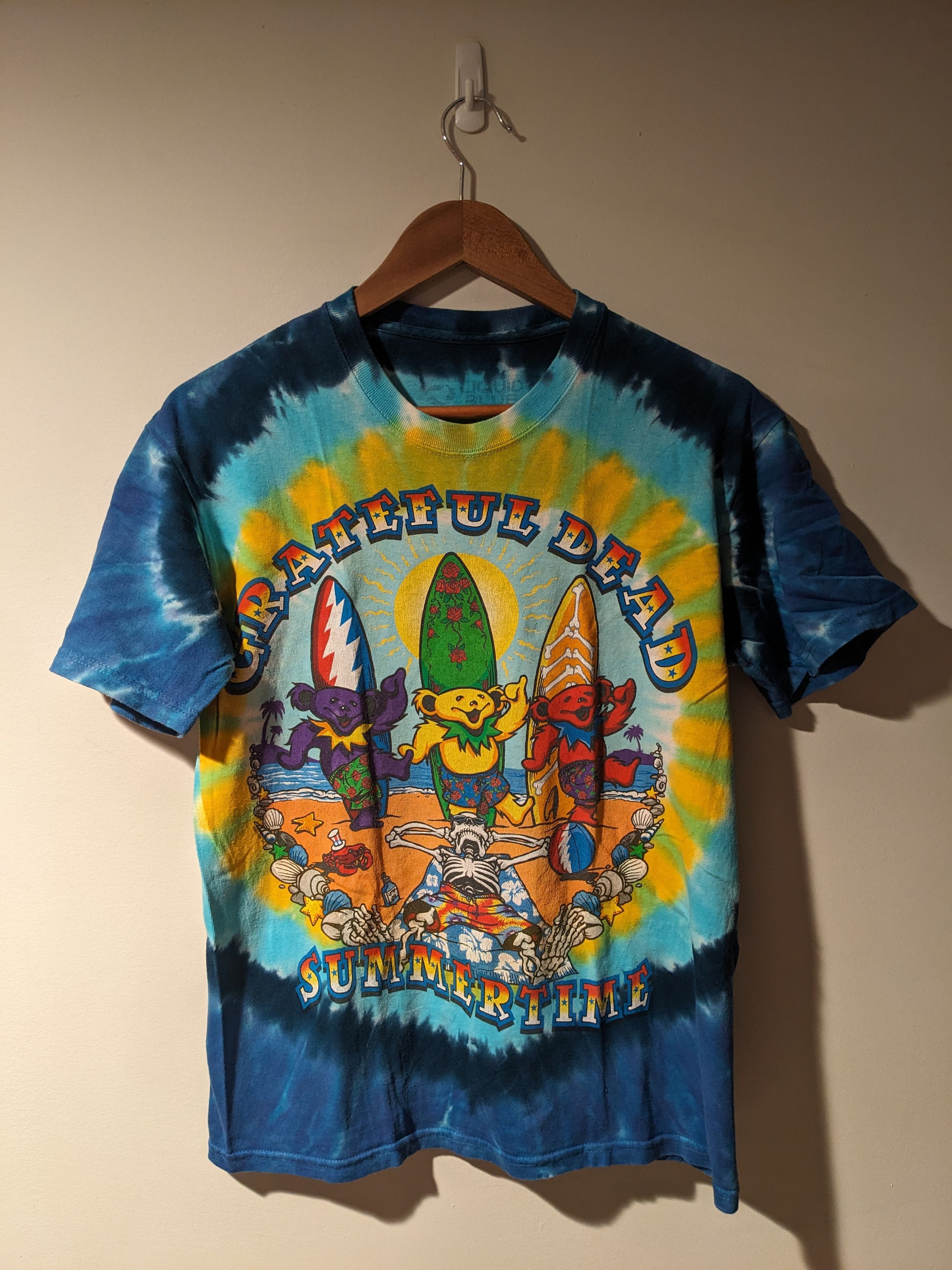 Grateful Dead × Liquid Blue Grateful Dead Surf Wear Summer Time 2001 Small T-Shirt Size US S / EU 44-46 / 1 - 1 Thumbnail