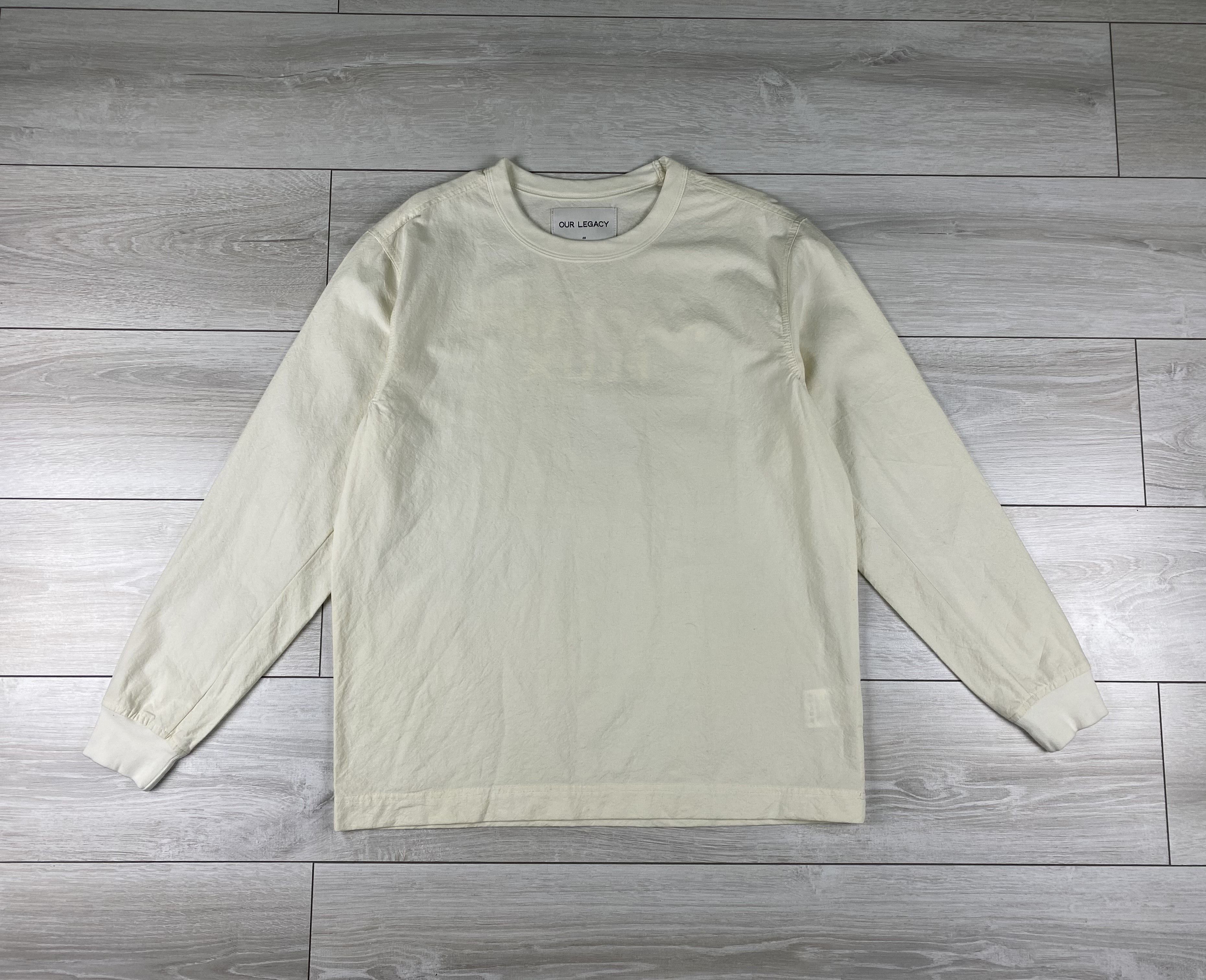 Our Legacy Rare Our Legacy ss14 white paper radiant flux sweatshirt Size US M / EU 48-50 / 2 - 1 Thumbnail