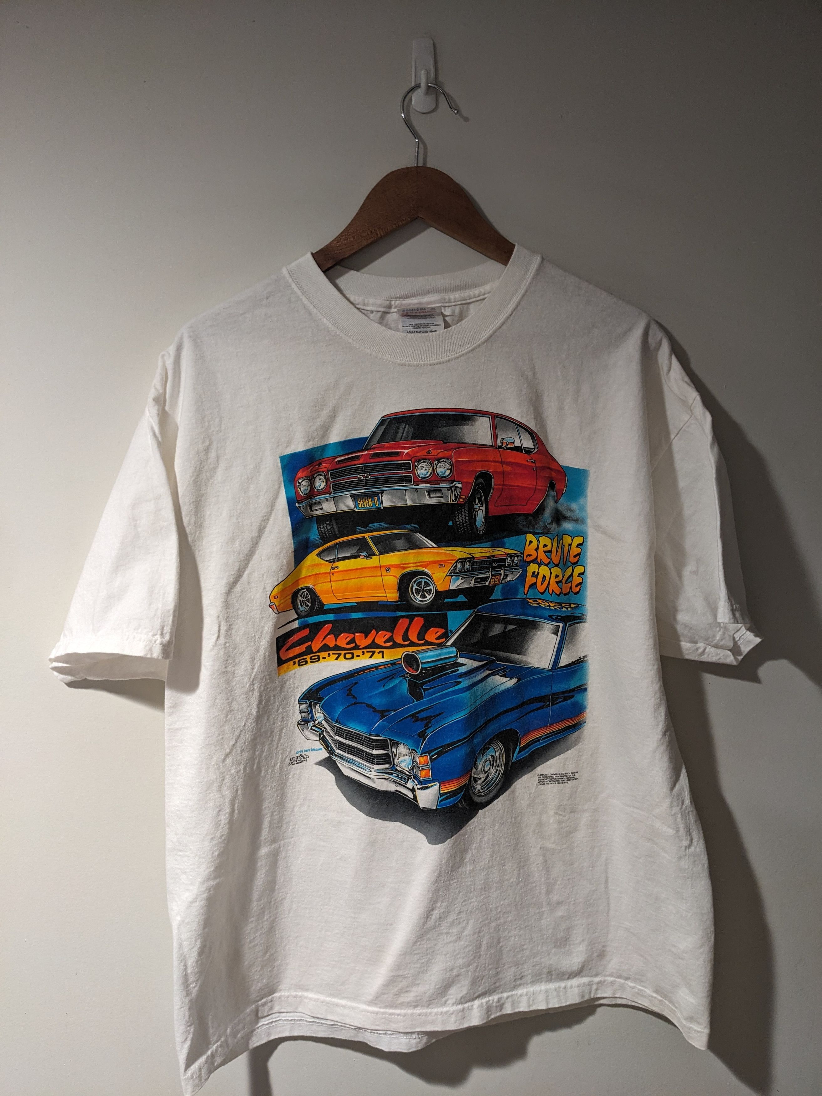 Chevrolet × NASCAR × Vintage Vintage 1995 Chevelle Brute Force Racing Nascar T-Shirt Size US XL / EU 56 / 4 - 1 Thumbnail