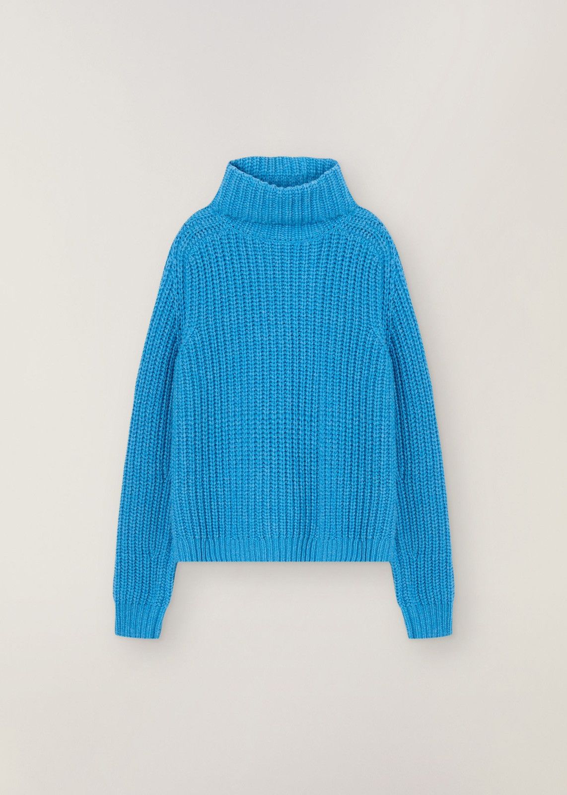 Loro Piana o1srvl11e0125 Davenport Turtleneck Sweater in Blue Size L / US 10 / IT 46 - 1 Thumbnail