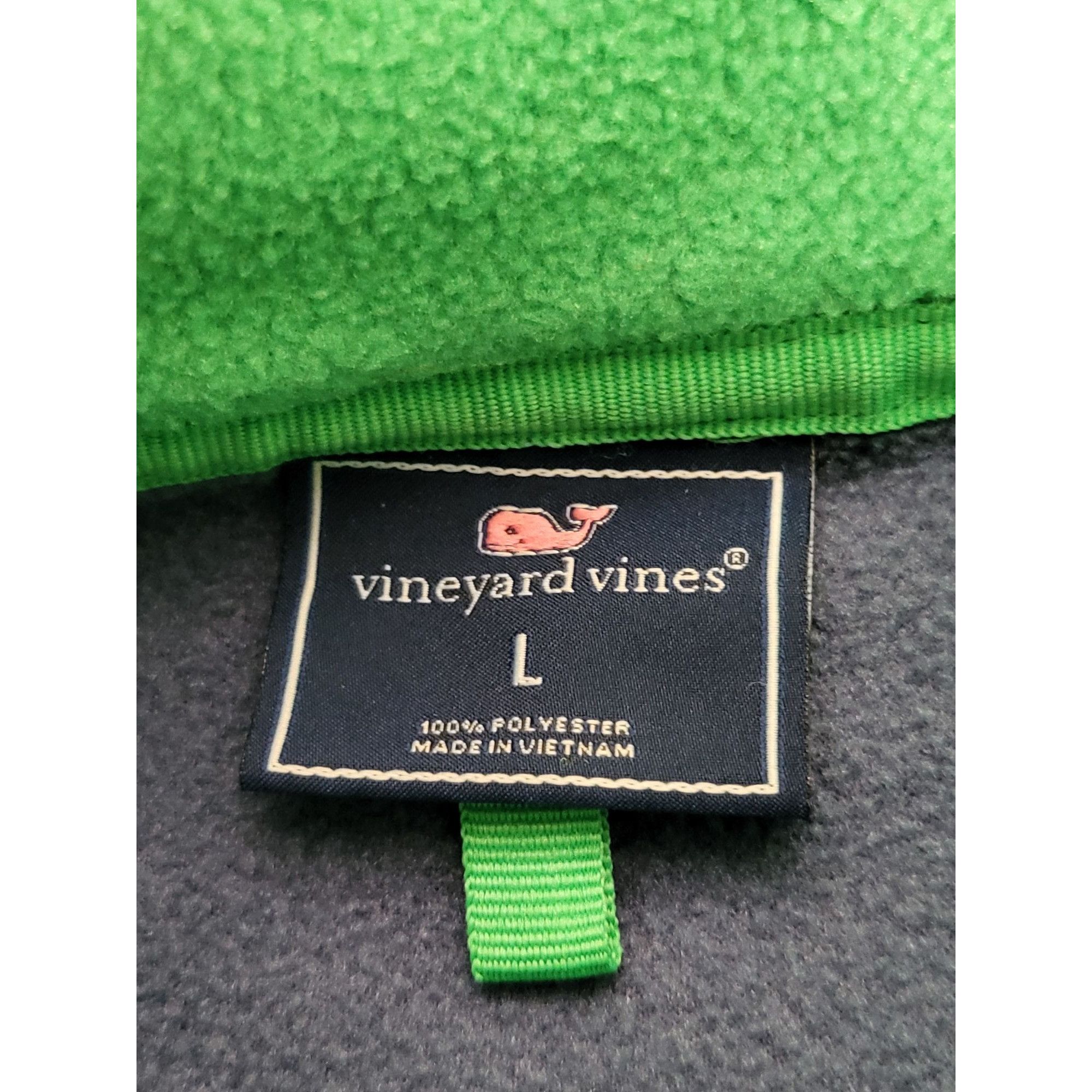 Vineyard Vines VINEYARD VINES Harbor Fleece 1/4 Zip Sz Large 14 Blue Glow I Size L / US 10 / IT 46 - 6 Thumbnail