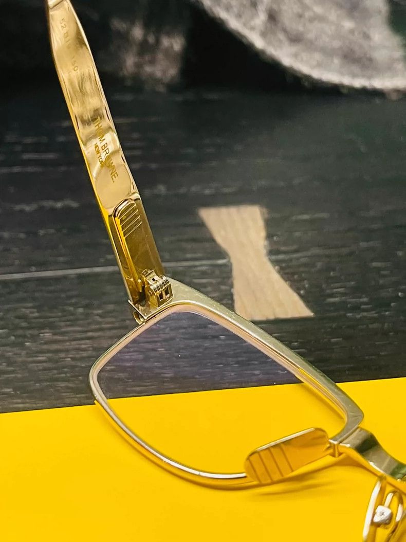 Thom Browne Thom Browne Gold frame flat mirror Size ONE SIZE - 6 Thumbnail