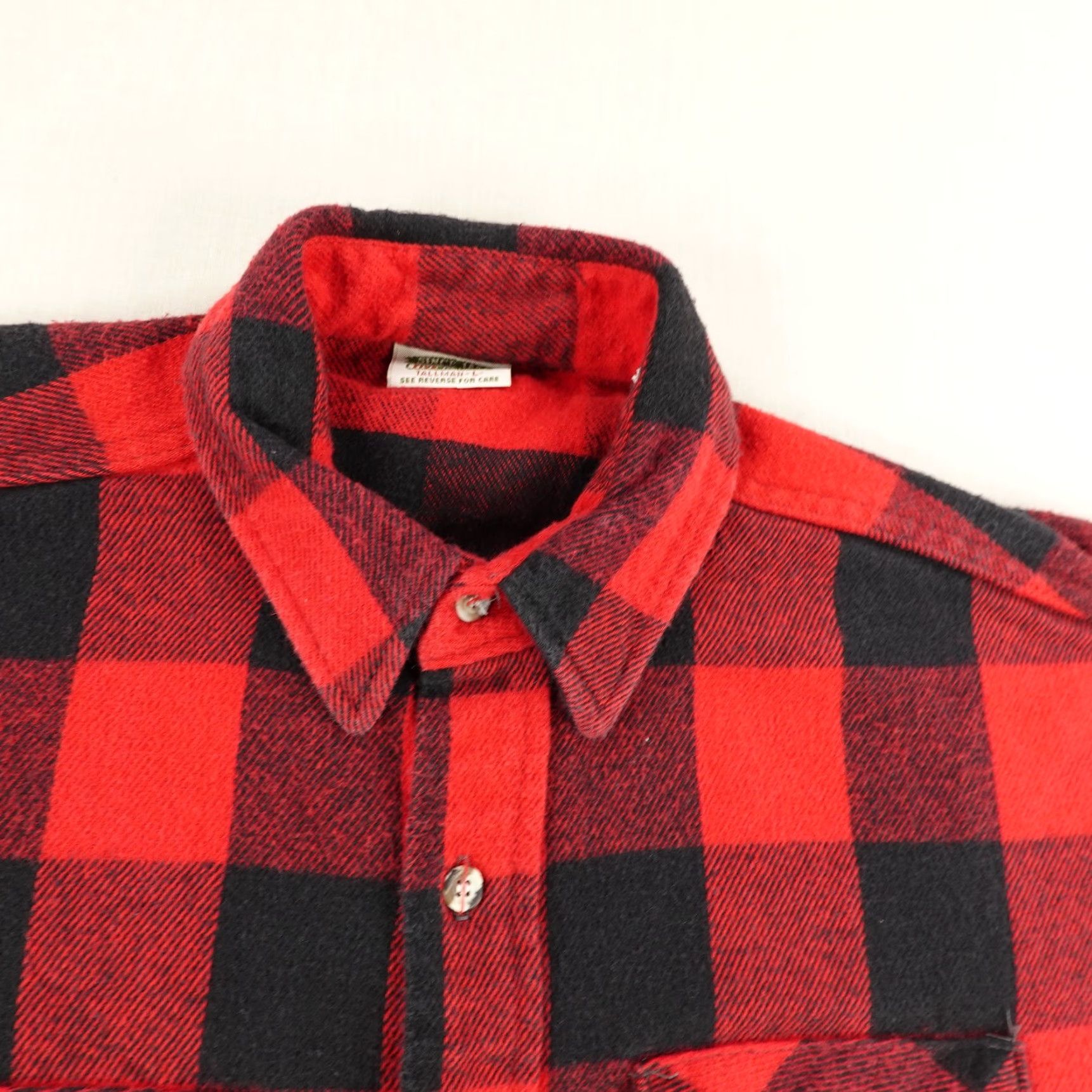 Vintage VINTAGE Five Brothers Flannel Shirt Men's Large Tall Outdoor Plaid Heavyweight Cotton Made USA 90s Size US L / EU 52-54 / 3 - 2 Thumbnail
