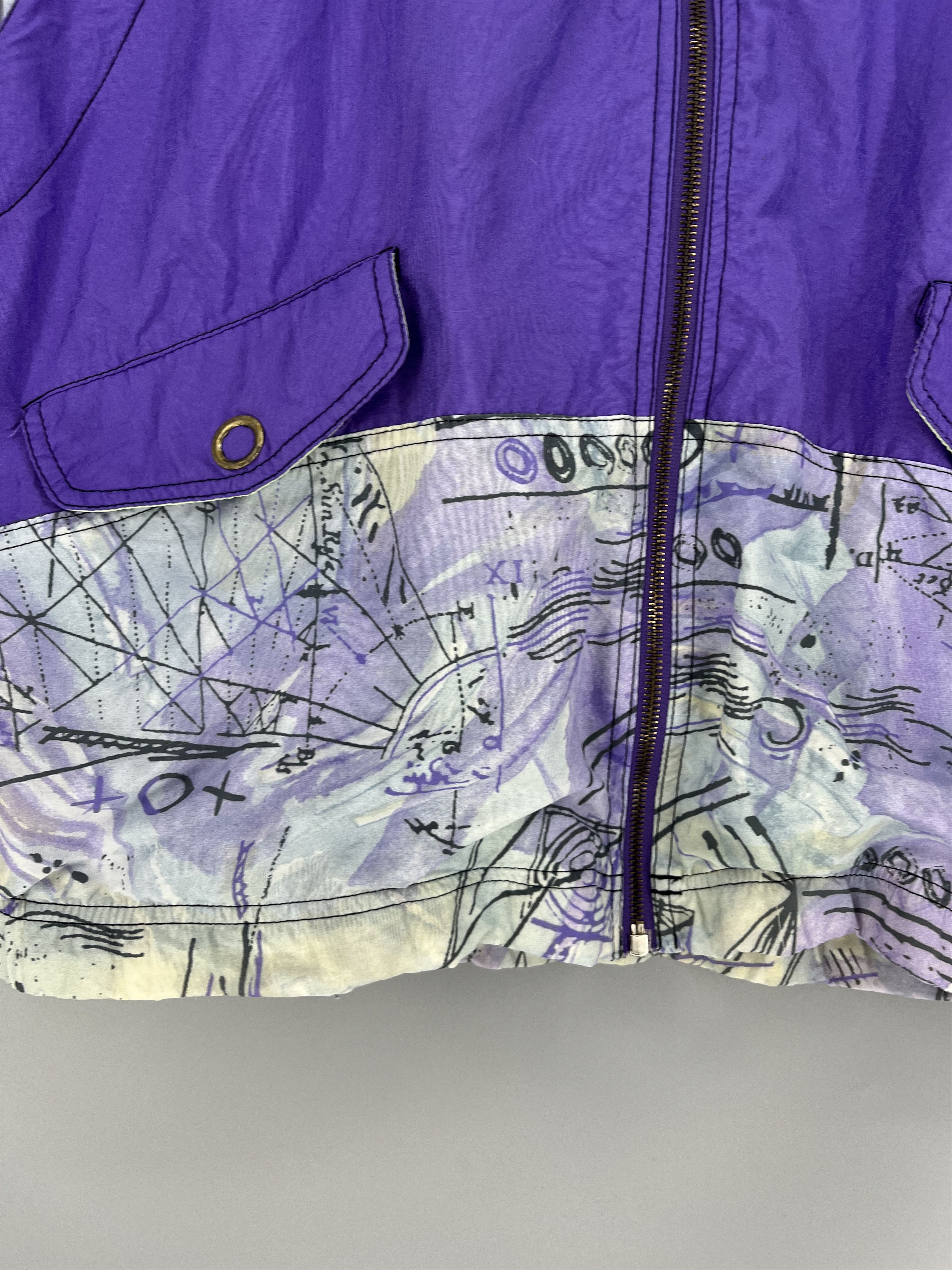Reebok Vintage 90s Reebok Windbreaker Jacket Mens XL Purple Size US M / EU 48-50 / 2 - 8 Thumbnail