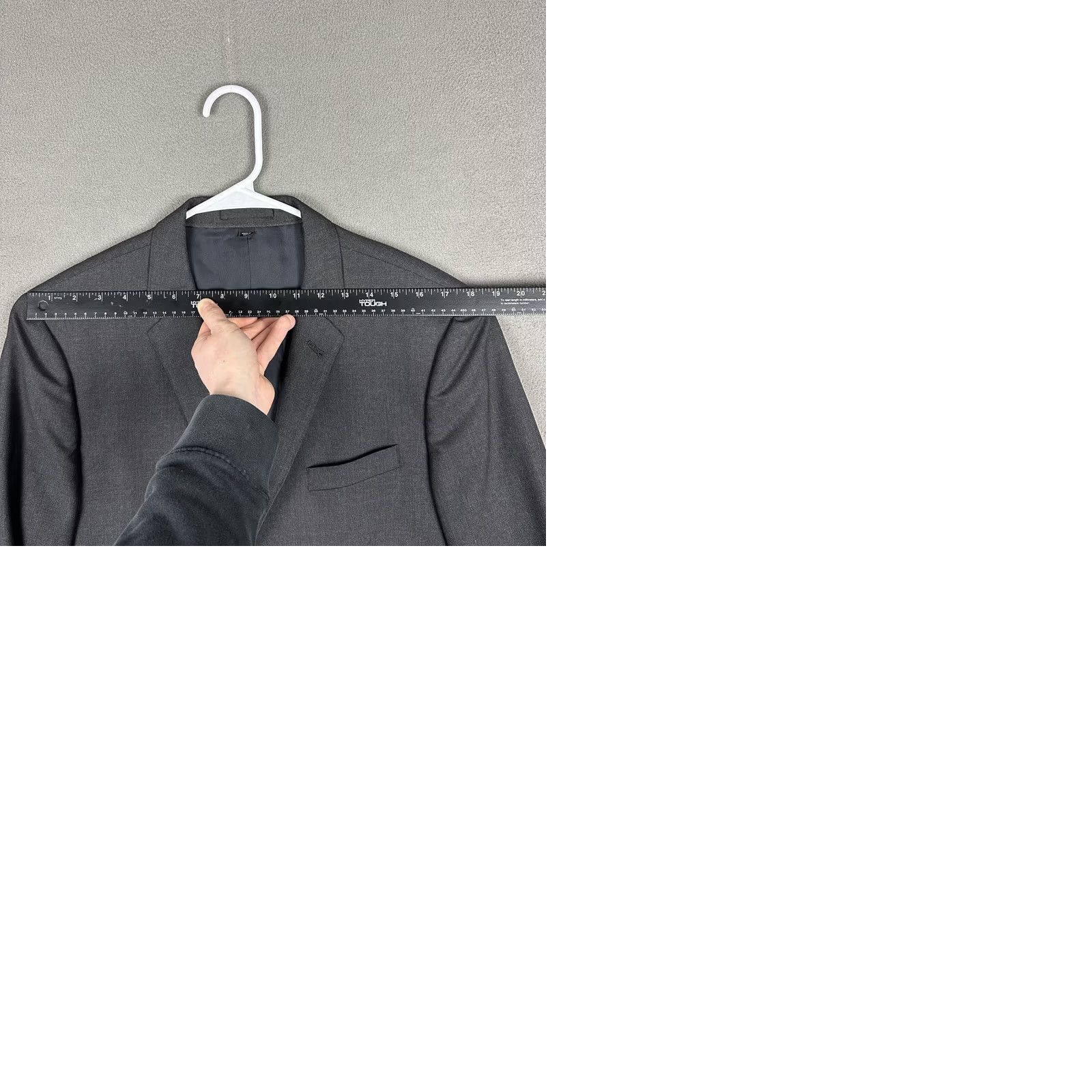 J.Crew J.CREW Blazer Wool Navy Blue Sport Coat Mens 41R Loro Piana Super 120's Notch Lapel Four-Button Flat Front Regular Fit Wool Blazer Navy Mens 41R Size 42R - 11 Thumbnail