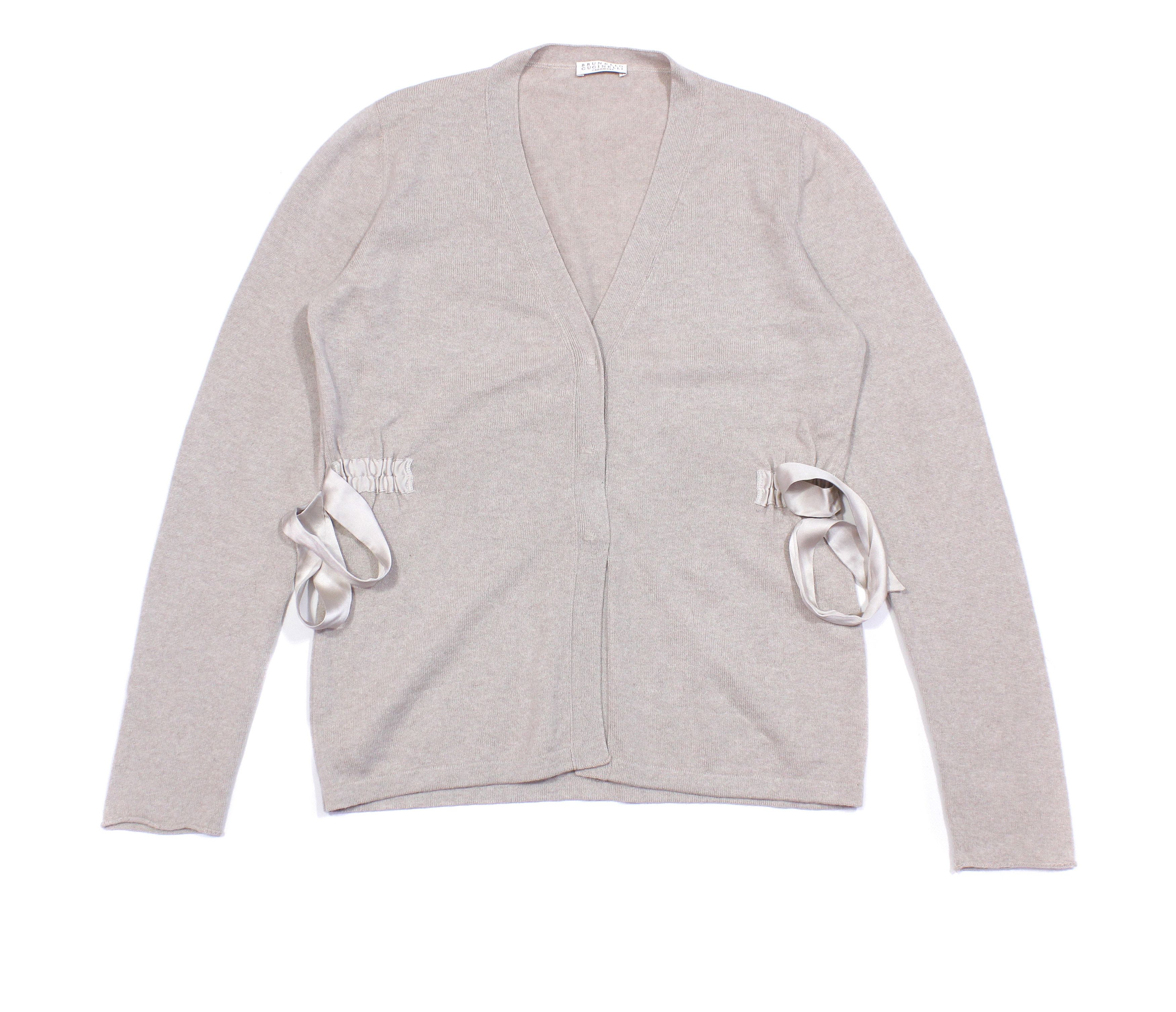 Brunello Cucinelli Cashmere Silk Belt Cardigan Size M / US 6-8 / IT 42-44 - 1 Thumbnail
