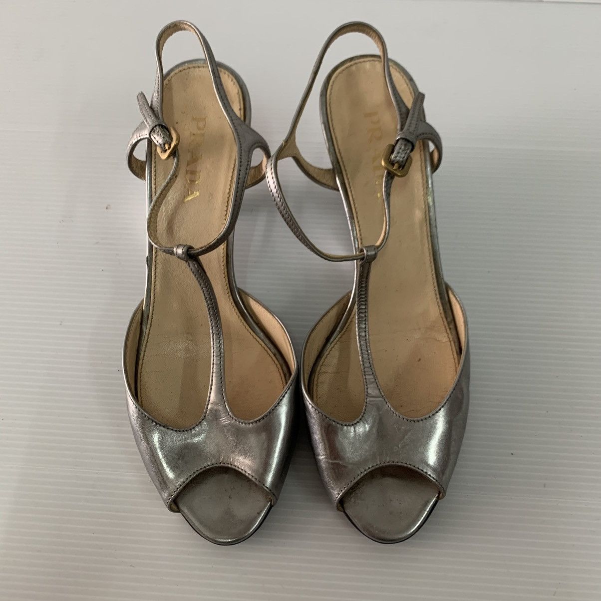 Prada Prada Leather Heels Size US 6 / IT 36 - 1 Thumbnail
