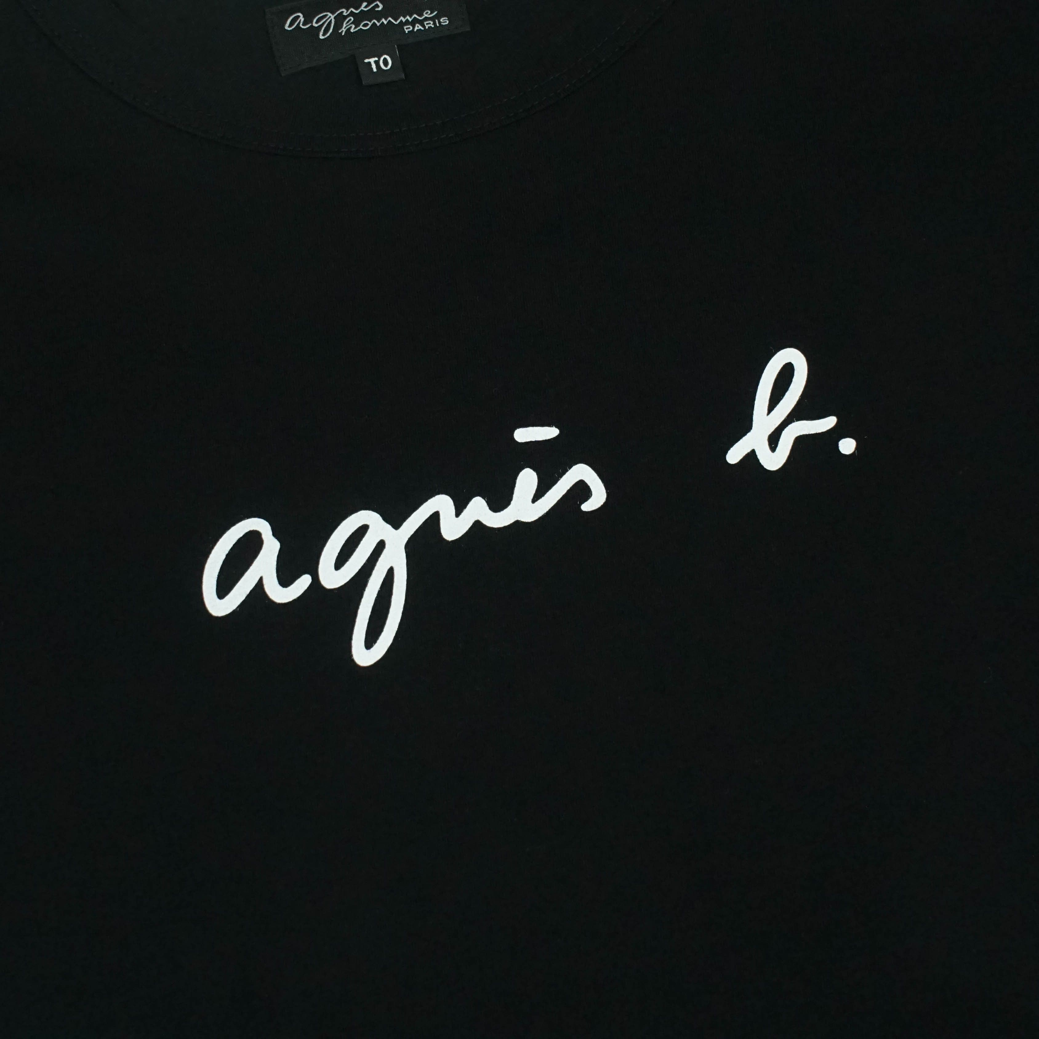 agnes b. *NoTariff Agnes B Homme Logo T-Shirt Size US XS / EU 42 / 0 - 3 Thumbnail