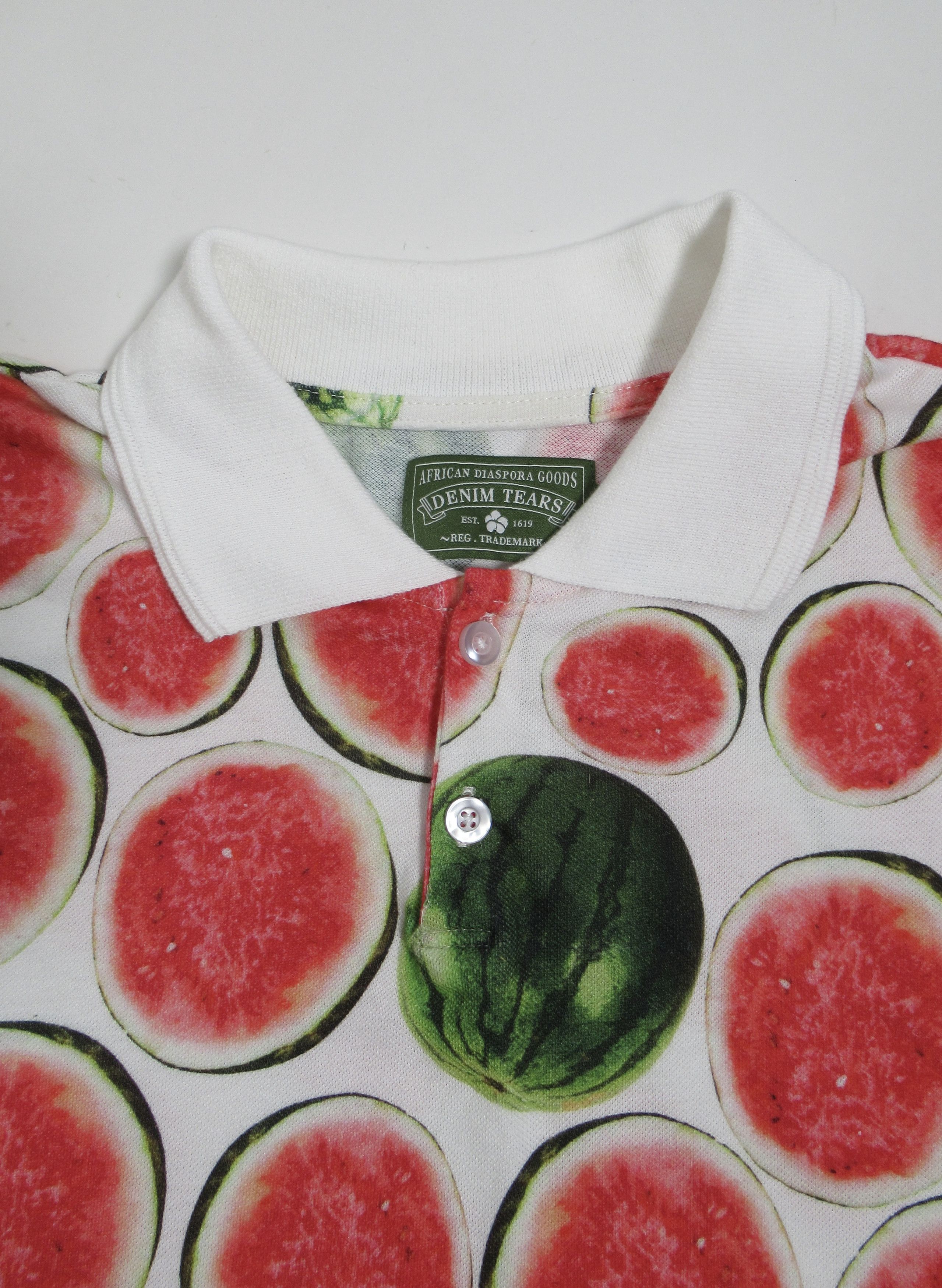 DENIM TEARS Denim Tears Men's Watermelon Polo Multicolor Size XXL Size US XXL / EU 58 / 5 - 2 Thumbnail