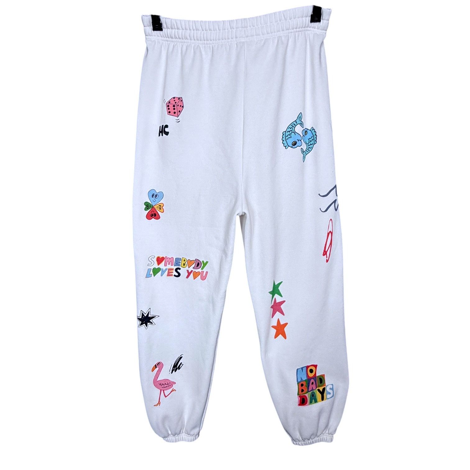 REVOLVE The Mayfair Group White Somebody Loves You Sweatpants XXL Size 34" / US 12 / IT 48 - 3 Thumbnail