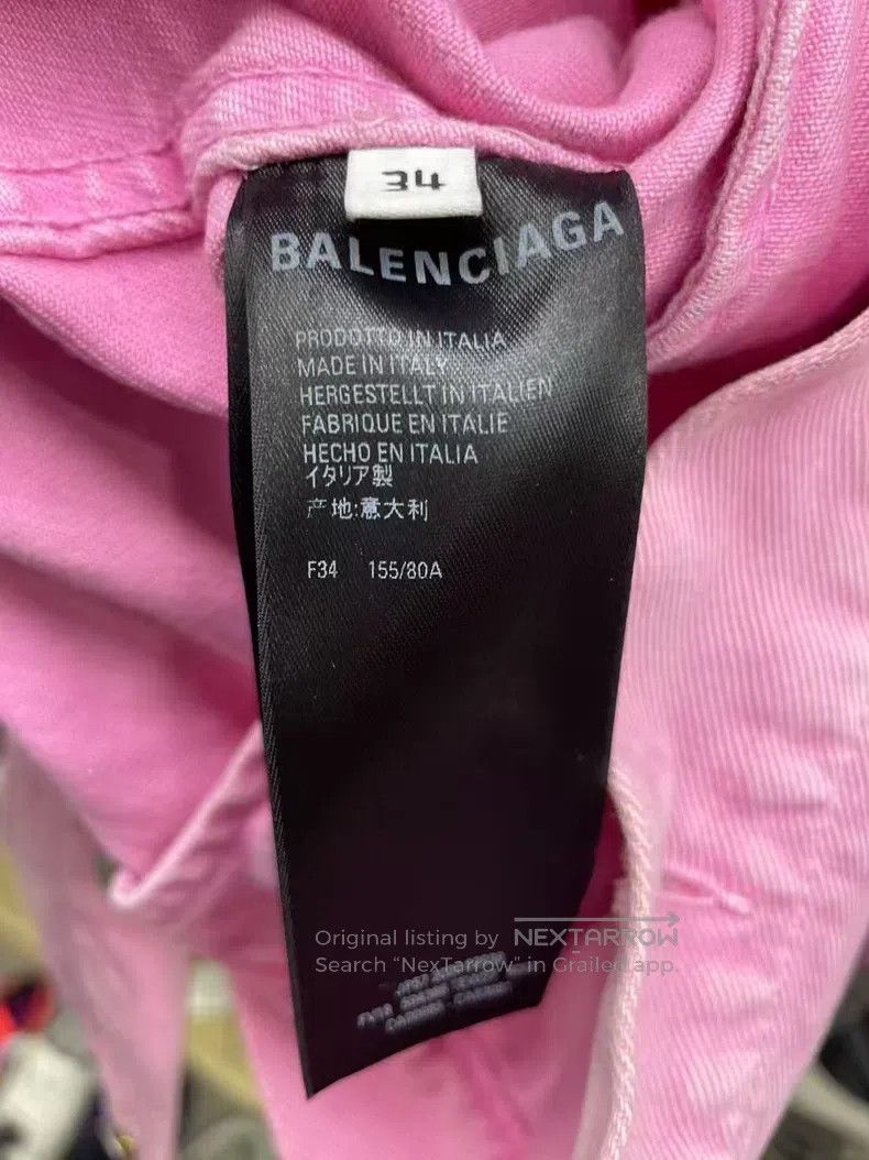 Balenciaga Balenciaga Letter Logo Embroidered Denim Jacket Size XXS / US 00 / IT 34 - 6 Thumbnail