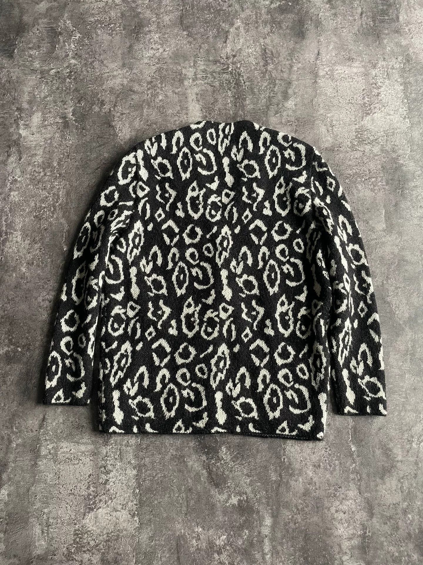 Saint Laurent Paris saint laurent leopard print mohair cardigan. Size XS / US 0-2 / IT 36-38 - 2 Thumbnail
