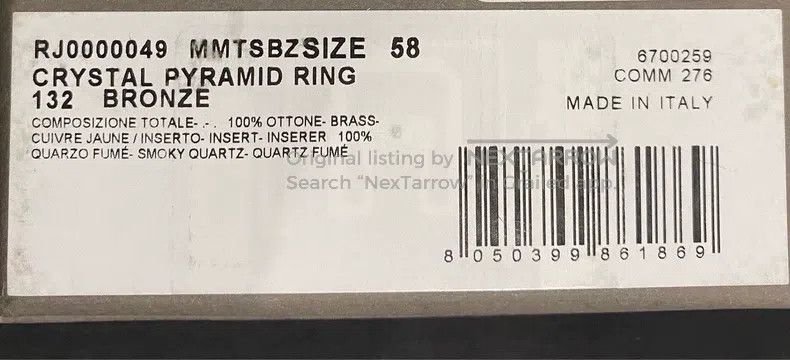 Rick Owens Rick Owens Gemstone Ring Size ONE SIZE - 5 Thumbnail