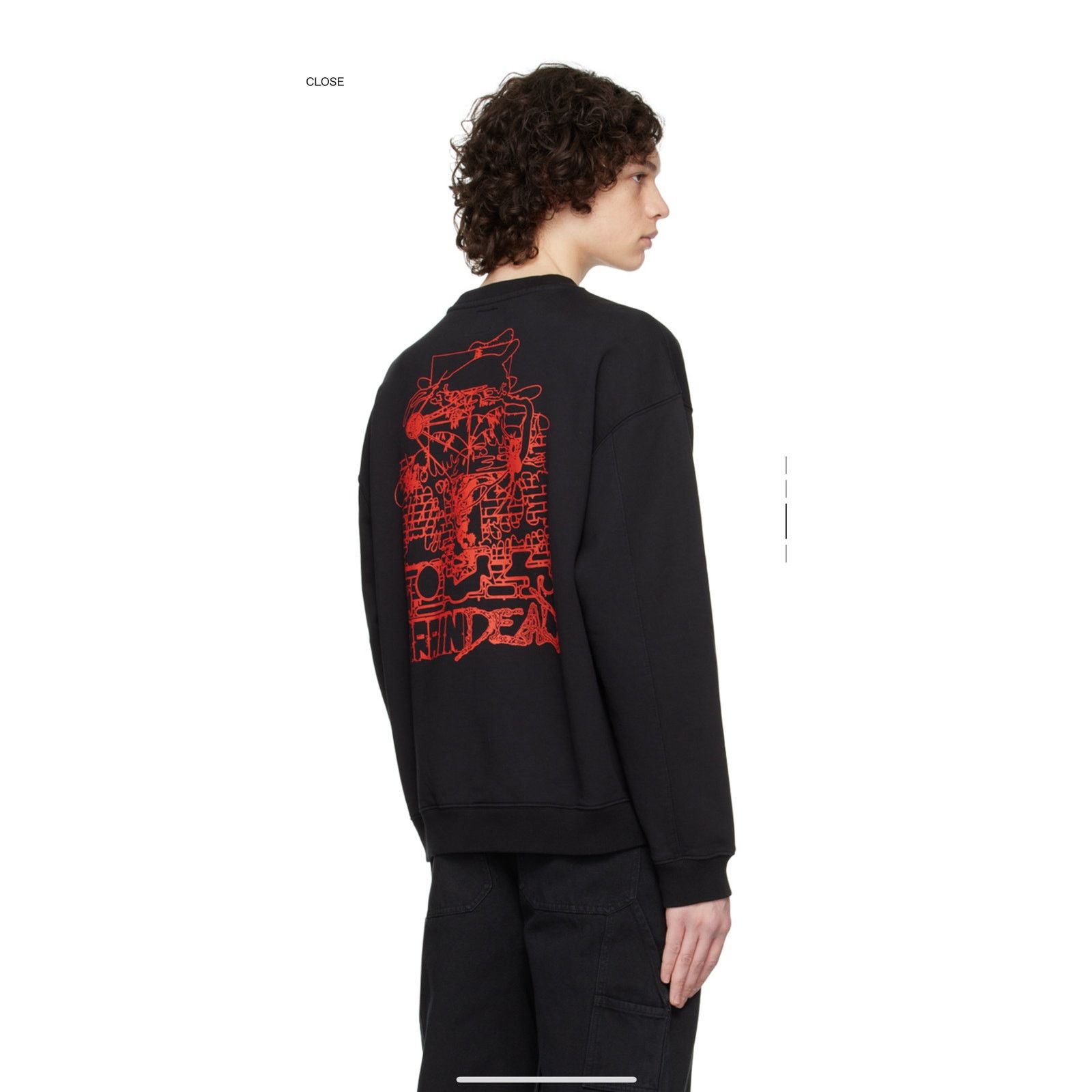 Brain Dead Brain Dead 'Black Sludge' Cotton Fleece Structured Sweater Size US XXL / EU 58 / 5 - 2 Thumbnail