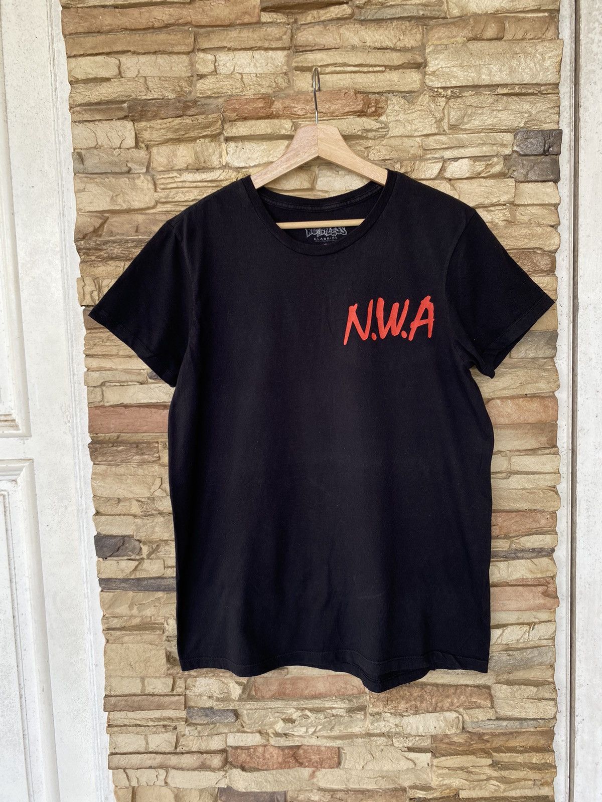 Rap Tees Vintage NWA Straight Outta Compton N.W.A Eazy E Ice Cube Tee Size US L / EU 52-54 / 3 - 3 Thumbnail