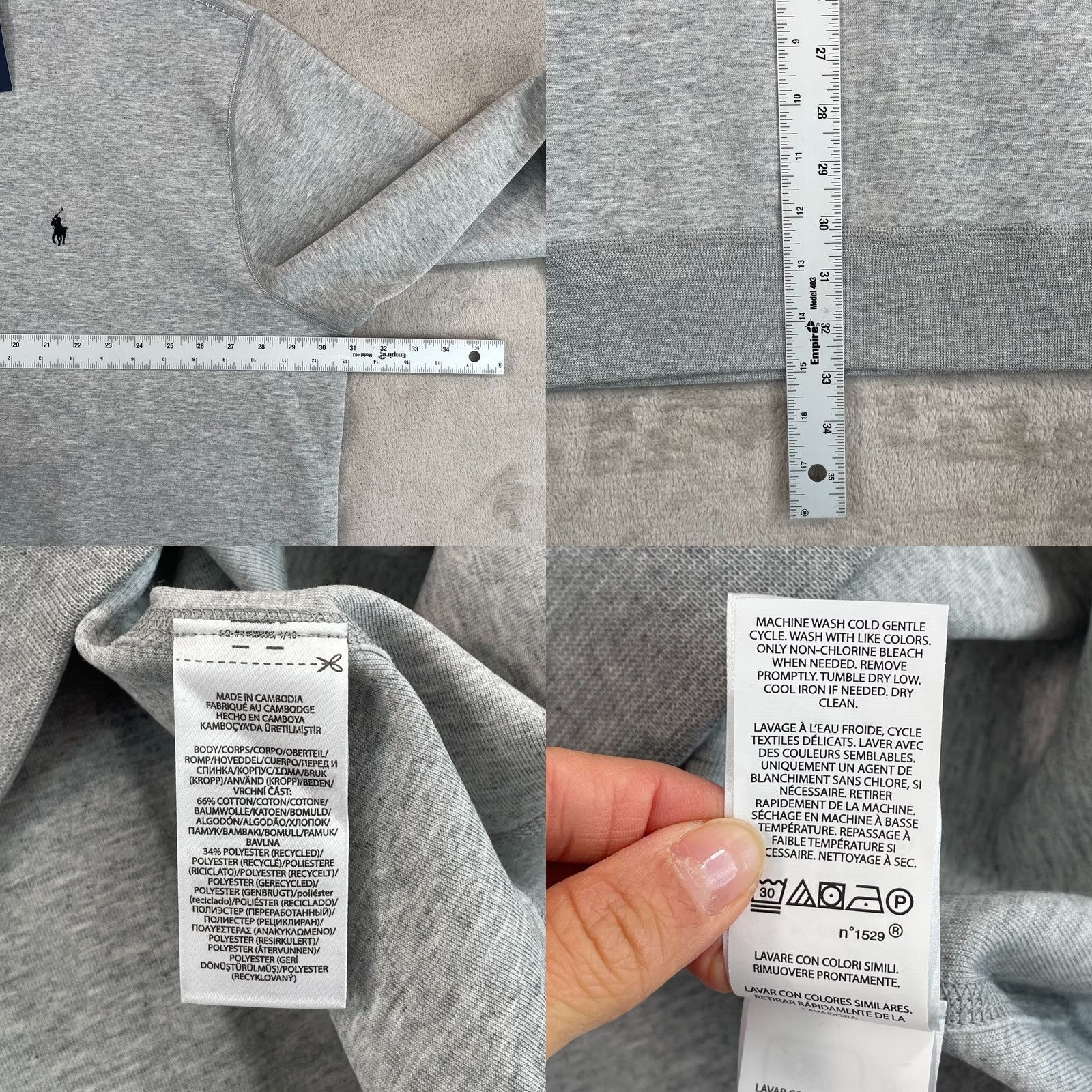 Polo Ralph Lauren Polo Ralph Lauren The RL Fleece Sweatshirt Men 3XLT Tall Heather Grey Pony NWT Size US XXL / EU 58 / 5 - 8 Thumbnail