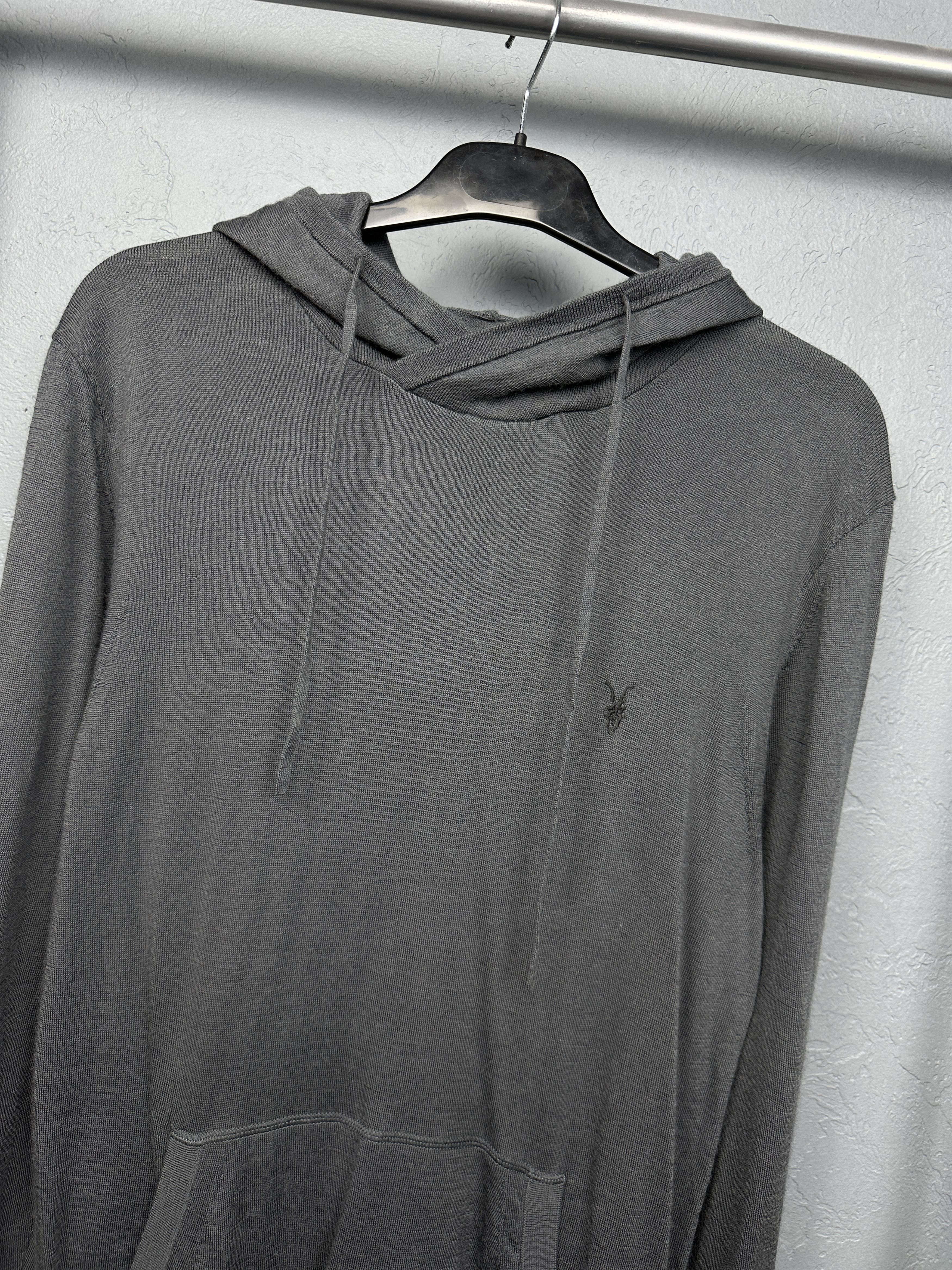 Allsaints Allsaints Mens Mode Merino Wool Knit Hoodie Size US L / EU 52-54 / 3 - 2 Thumbnail