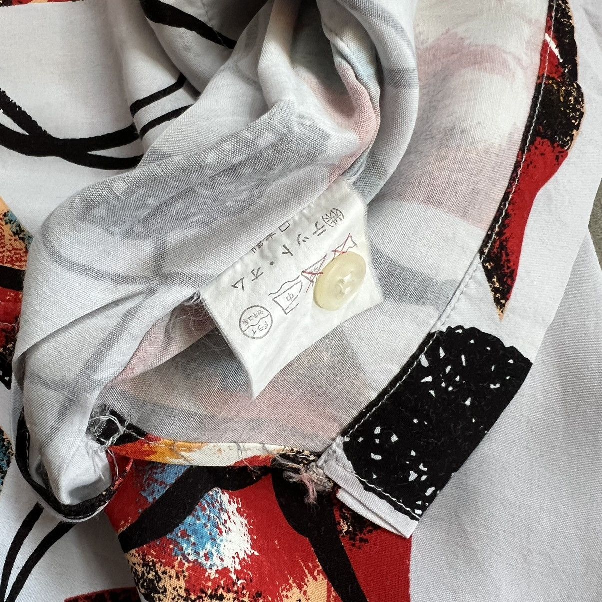 Tete Homme TETE HOMME by Issey Miyake Printed Button up Shirt Size US L / EU 52-54 / 3 - 6 Thumbnail