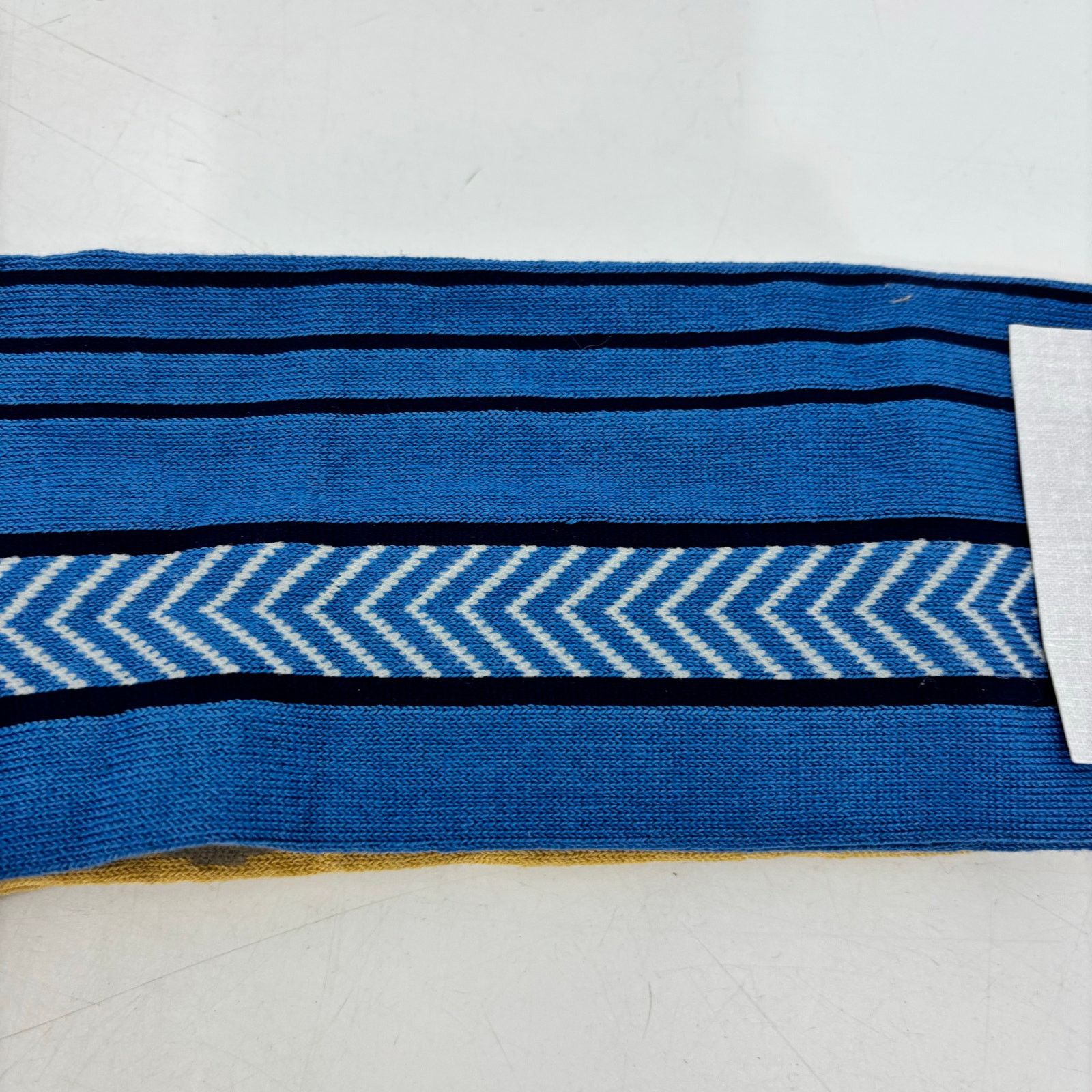Other Vknagrani Men's Dress Socks Yellow Circles Blue Arrows OS Size ONE SIZE - 9 Thumbnail