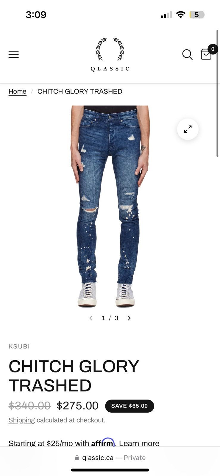 Ksubi Ksubi Chitch Glory Thrashed Denim Size US 30 / EU 46 - 3 Thumbnail