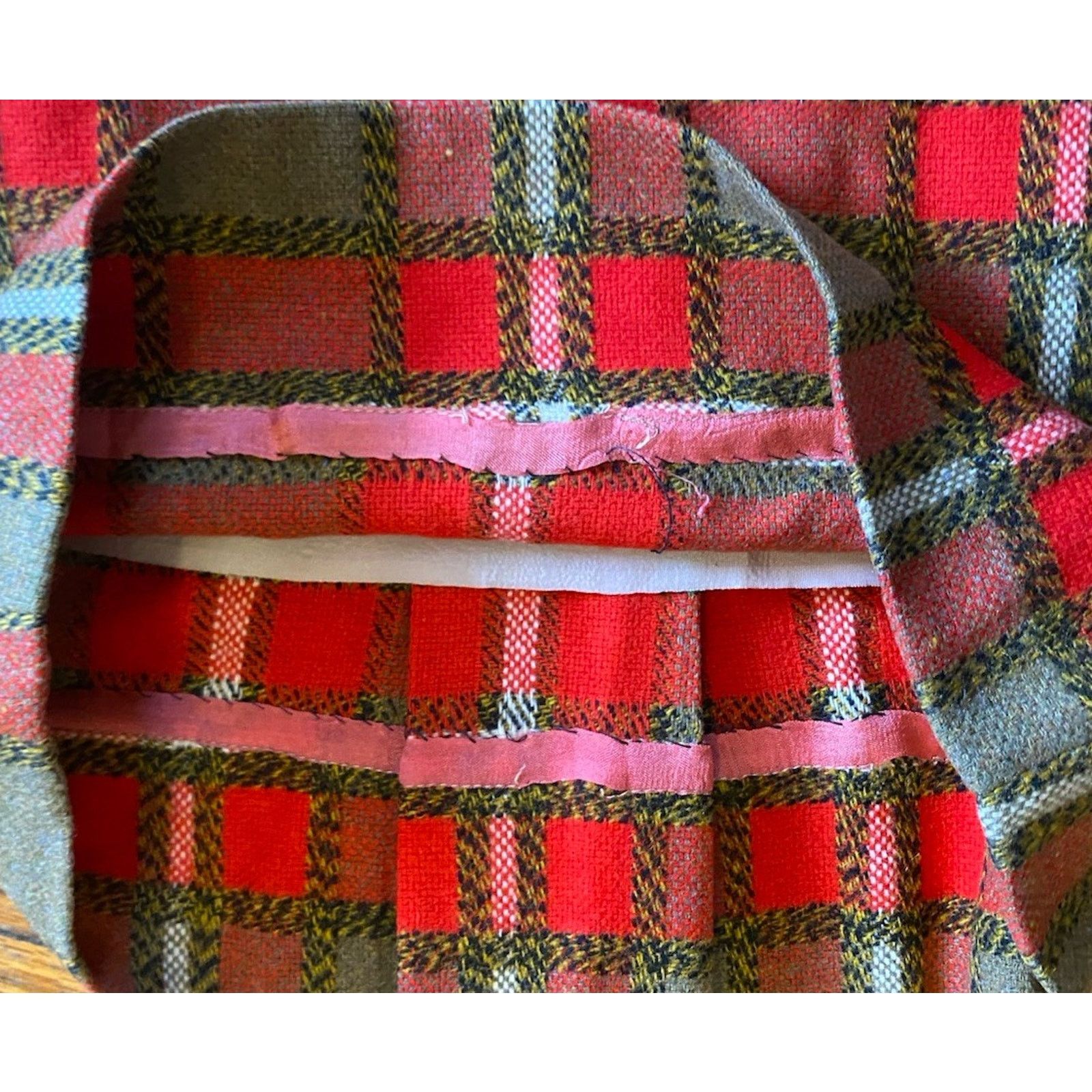 Vintage VTG USA Bobbie Brooks Wool Skirt Plaid Women’s Smaller 13 Size 34" / US 12 / IT 48 - 3 Thumbnail