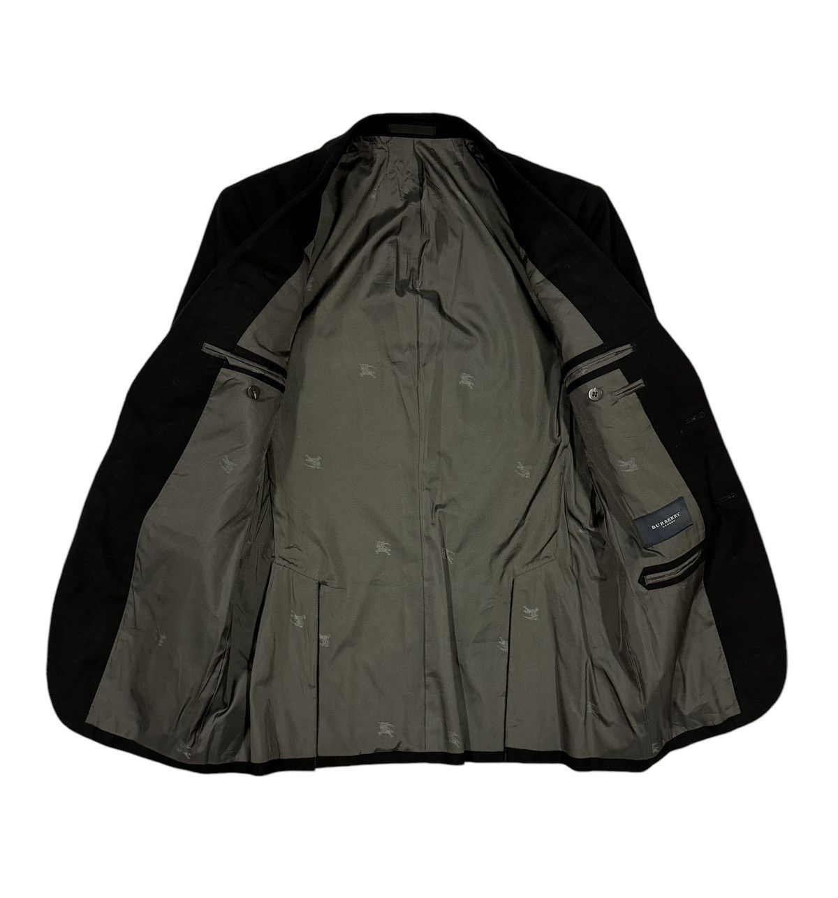 Burberry Burberry London Black Silver Hardware Blazer Coat Size 46R - 3 Thumbnail