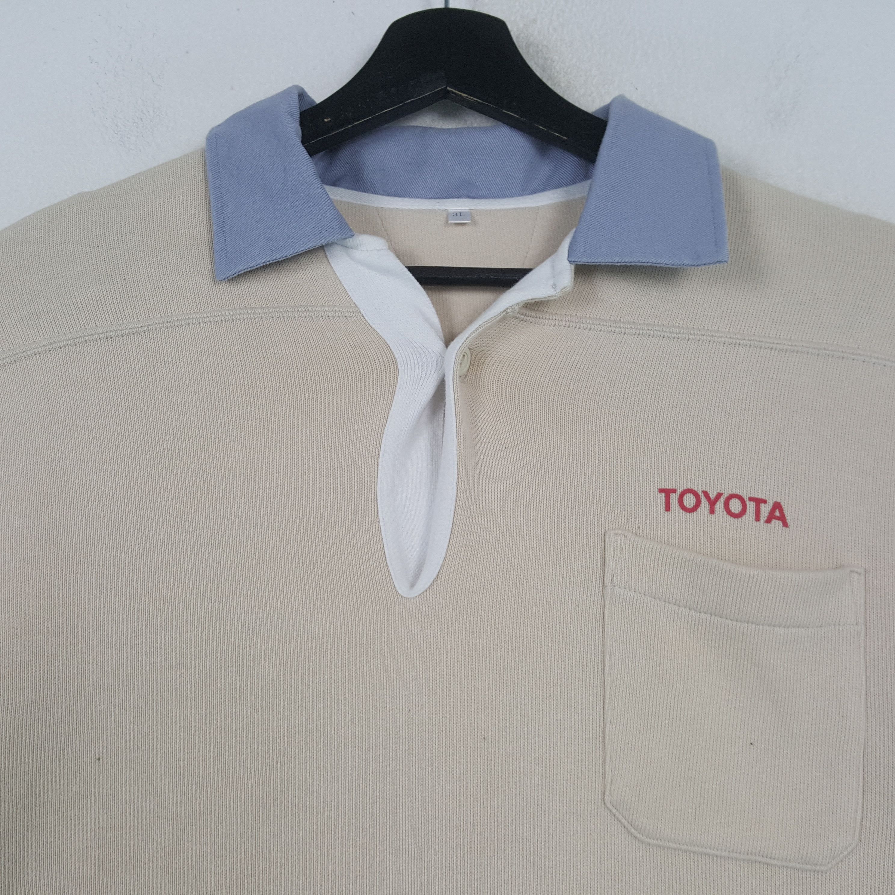 Japanese Brand TOYOTA Japanese Motorsports Collar Sweatshirt C296N5 Size US S / EU 44-46 / 1 - 4 Thumbnail