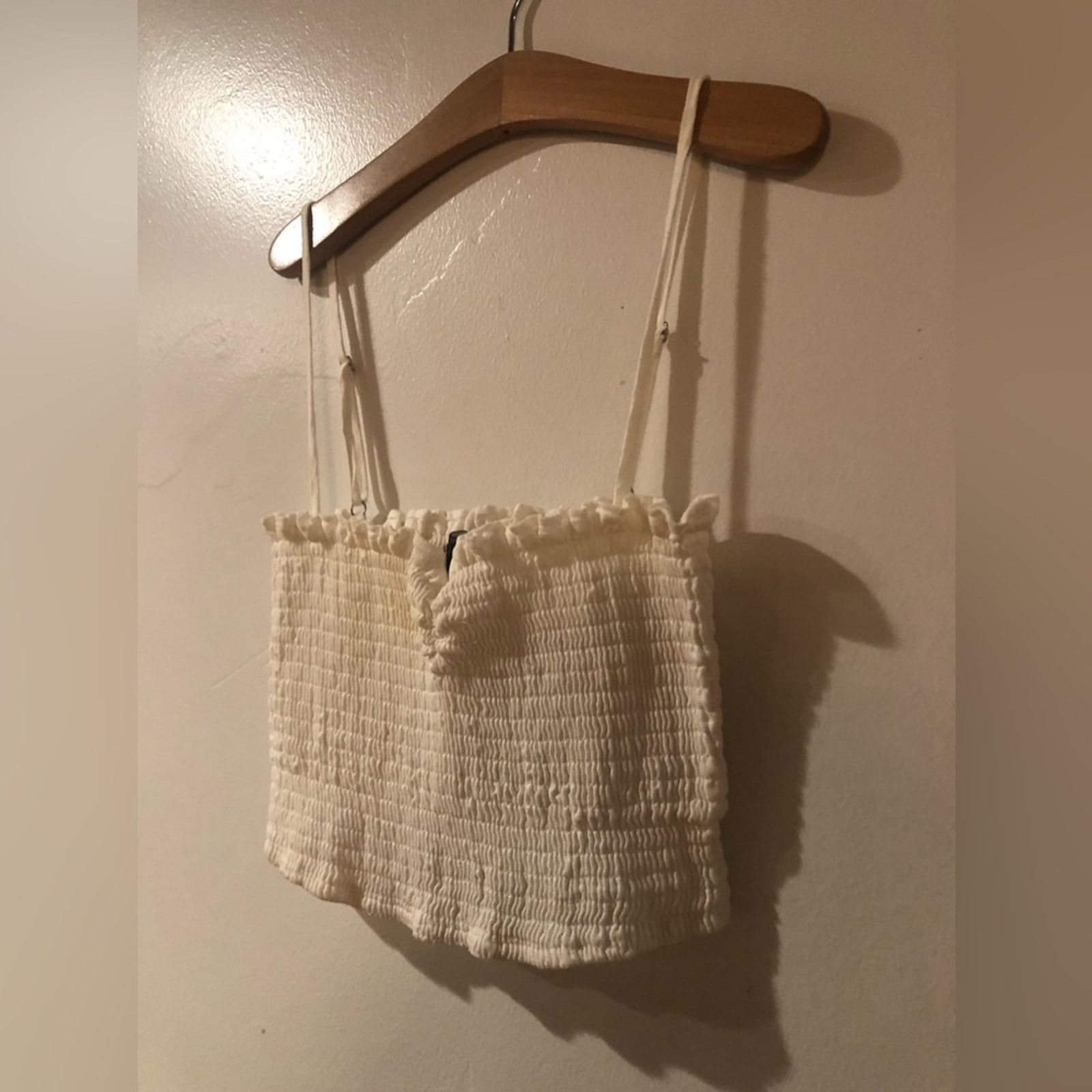 Reformation Reformation. Ribbed cropped top in white Size S / US 4 / IT 40 - 3 Thumbnail