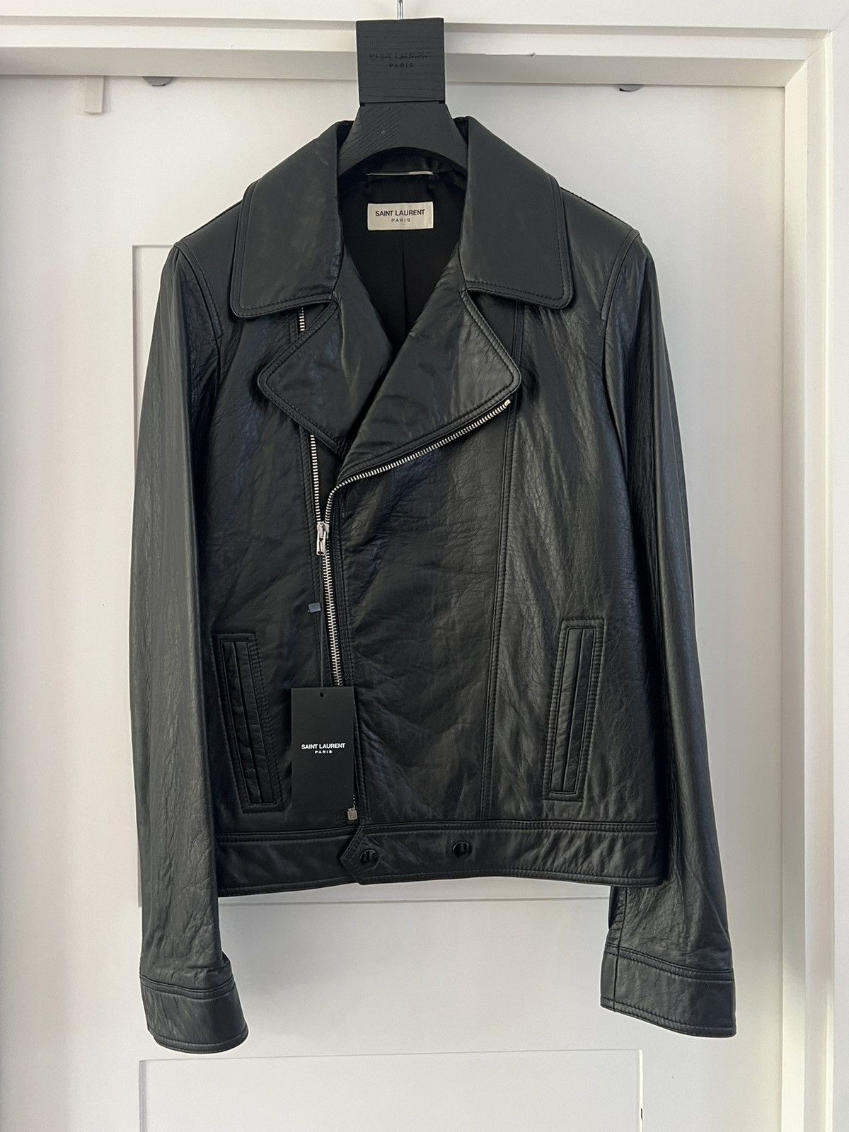 【最終価格】SAINT LAURENT PARIS 15aw L00 44 Hedi Slimane × Saint Laurent Paris 15FW L00 Motorcycle Leather