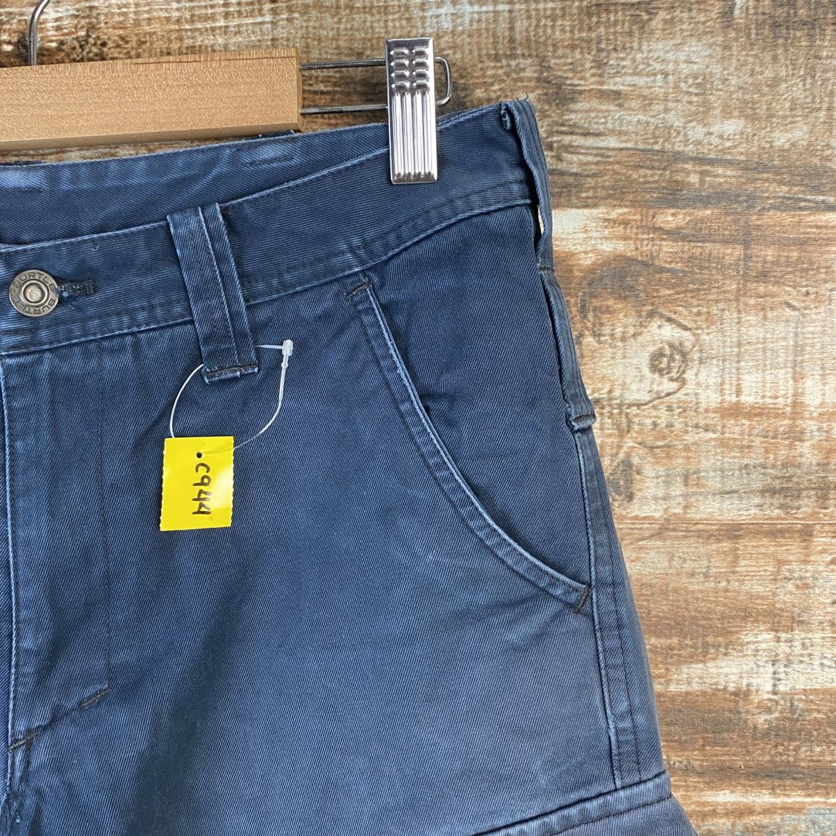Japanese Brand DL Burtle Dark Blue Cargo Multipocket Pants #C944 Size US 27 - 8 Thumbnail