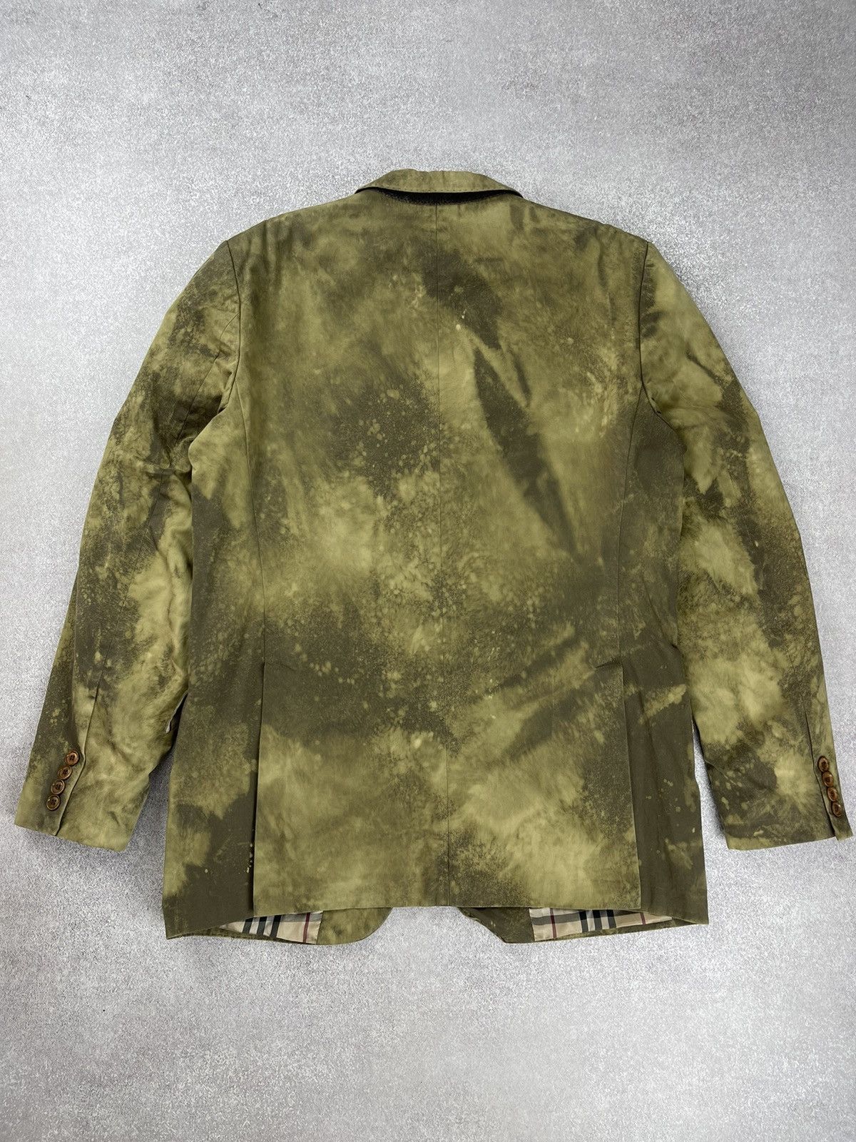 Burberry × Vintage Vintage Burberry Custom Tie Dye Suit Blazer Trousers Size 52 Size 52R - 12 Thumbnail