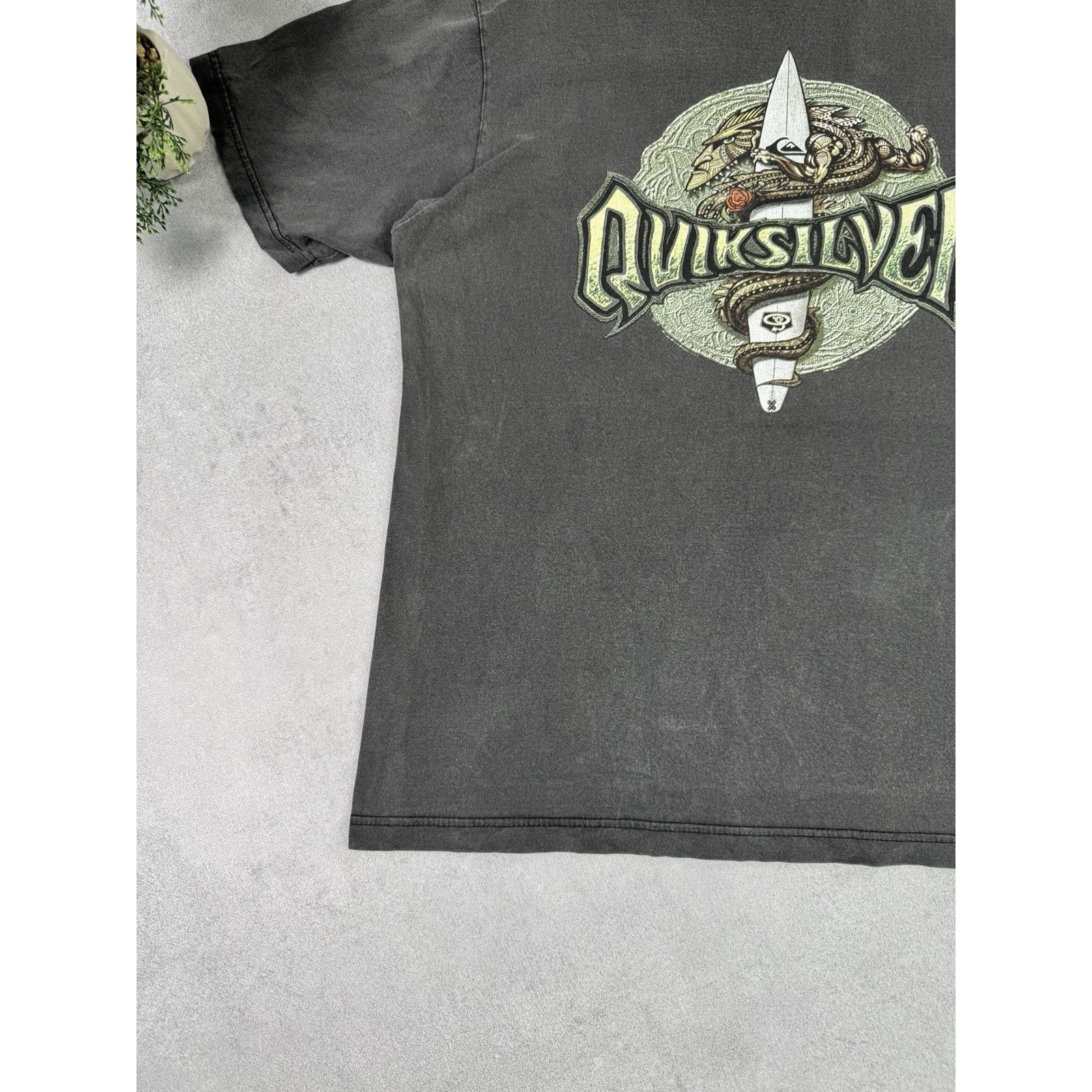 Quicksilver Vintage 90s Quicksilver Made In Australia Big Logo Surf Tee Size US M / EU 48-50 / 2 - 18 Thumbnail