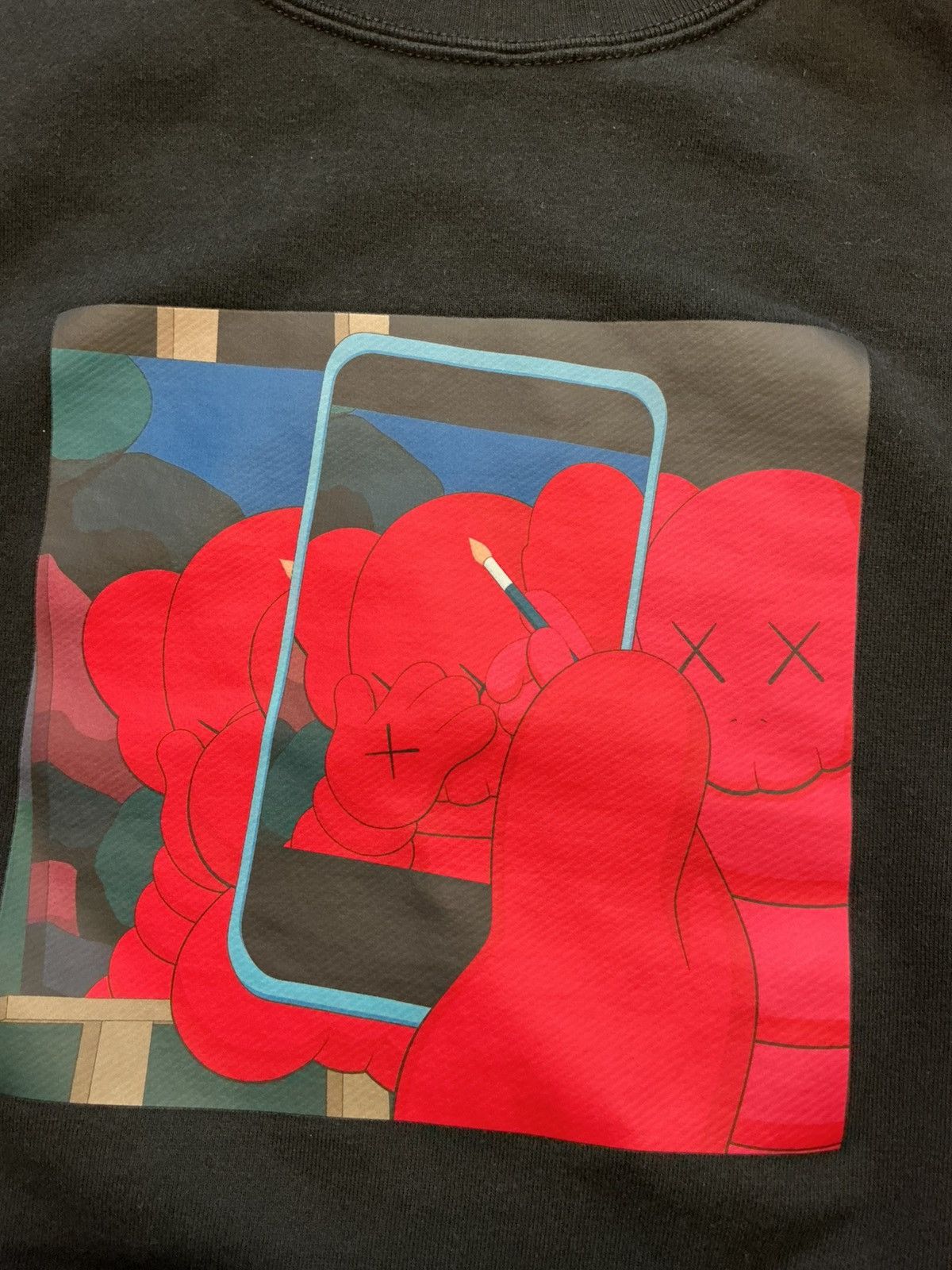 Andy Warhol × Kaws × Uniqlo UT Uniqlo X Andy Warhol X Kaws Box Logo Pullover Sweatshirt Size US M / EU 48-50 / 2 - 8 Thumbnail