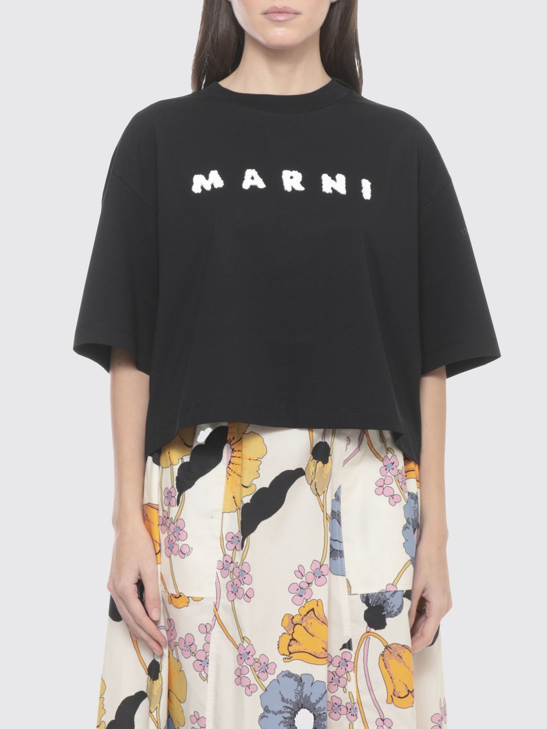 Marni Marni T-Shirt Woman Black Size S / US 4 / IT 40 - 1 Thumbnail