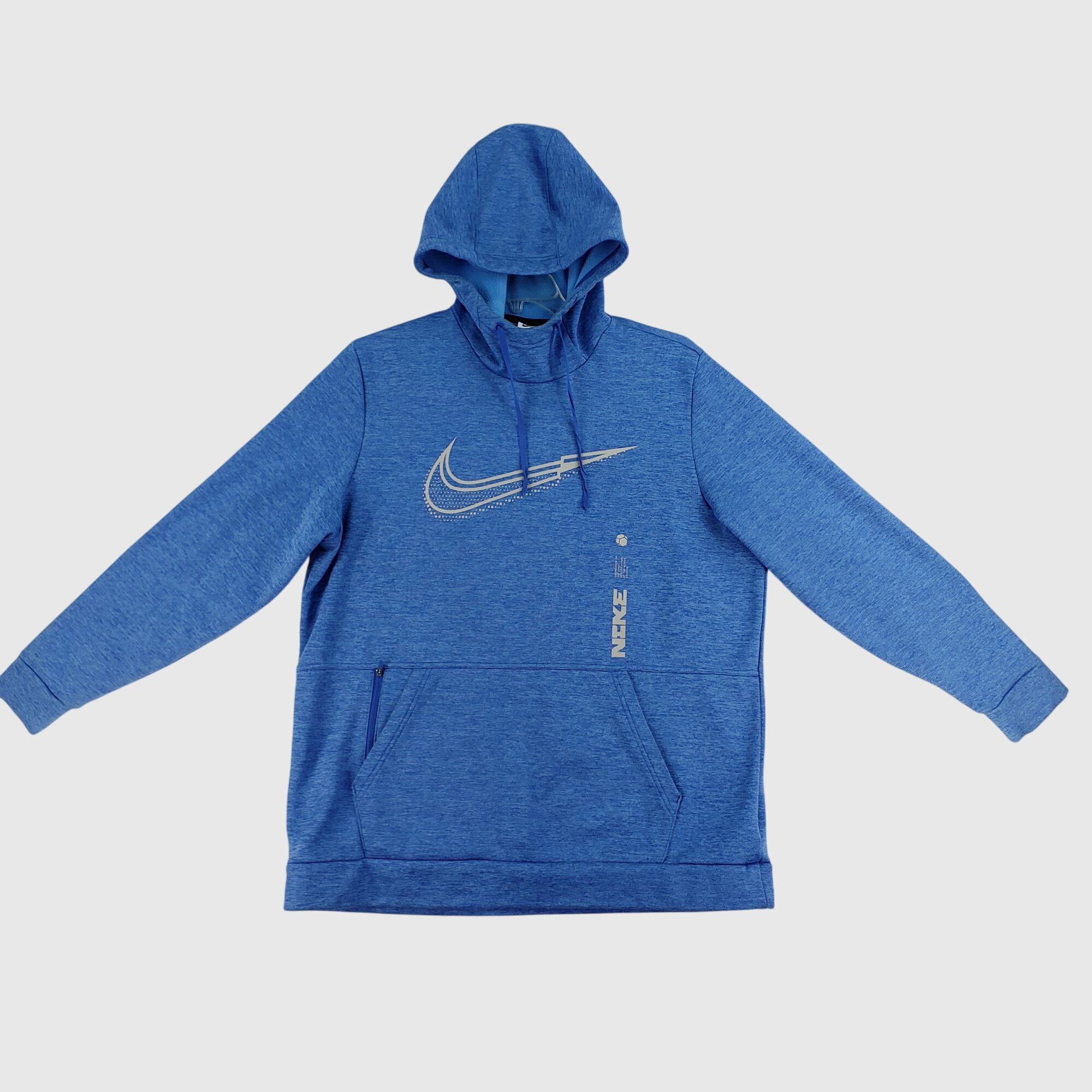 Nike Nike Blue Pullover Hoodie With Front Pocket & Drawstring XL Size US XL / EU 56 / 4 - 3 Thumbnail